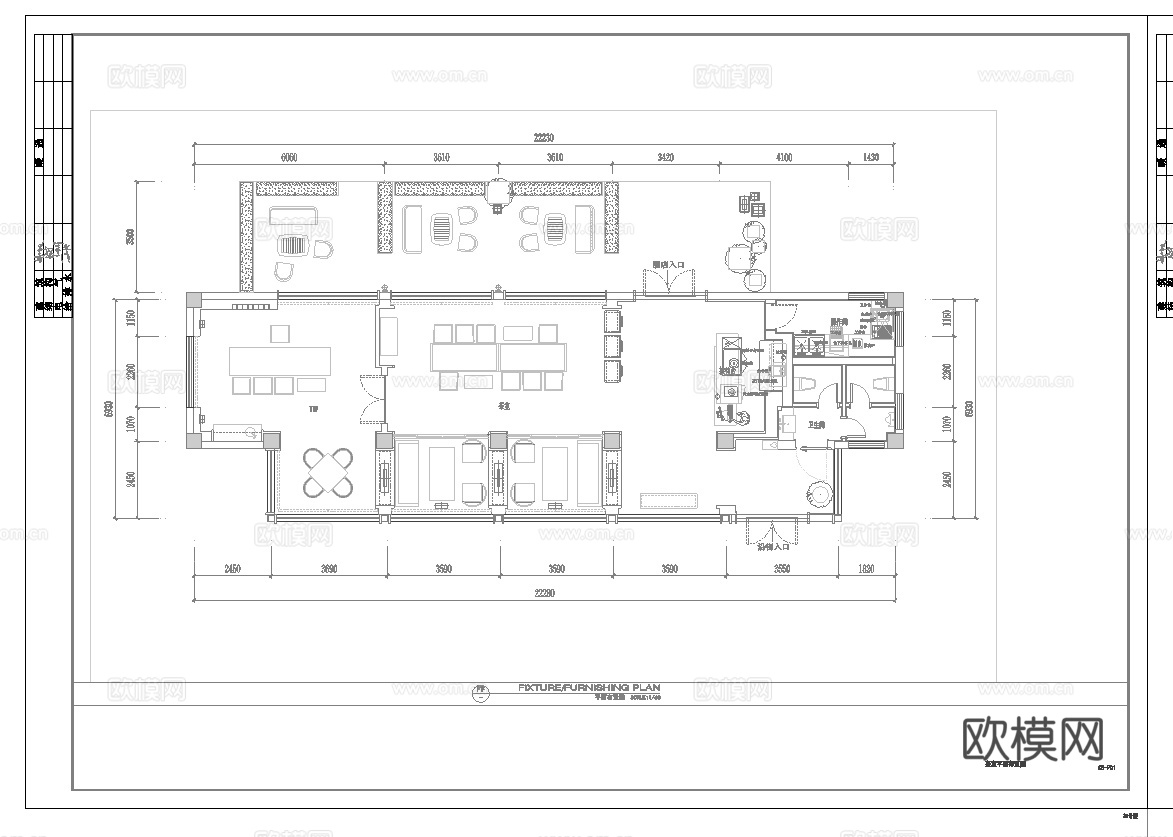 茶楼 茶馆  最新平面施工图合集cad施工图