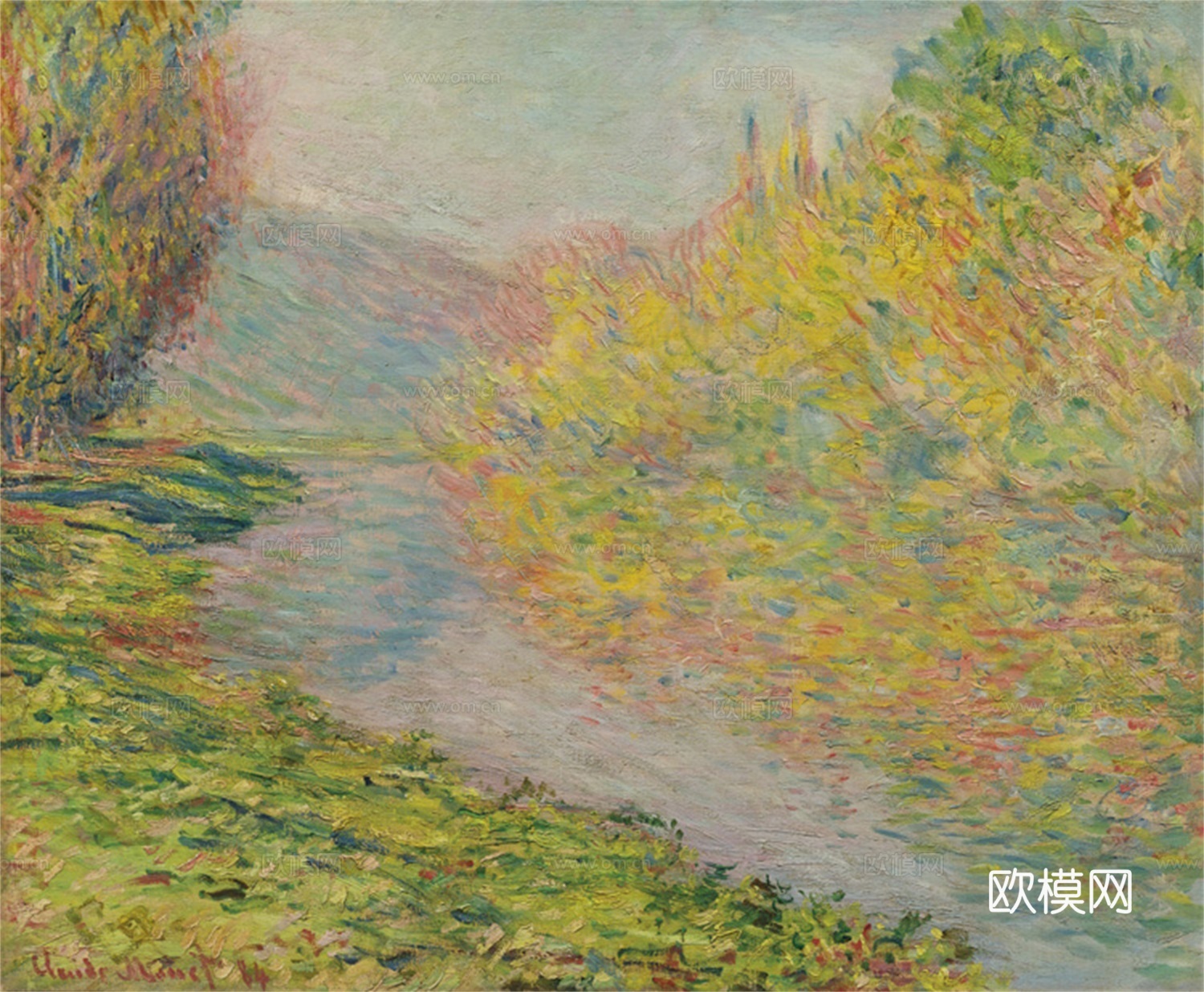 莫奈印象派绘画作品，世界经典名画538-克劳德下载