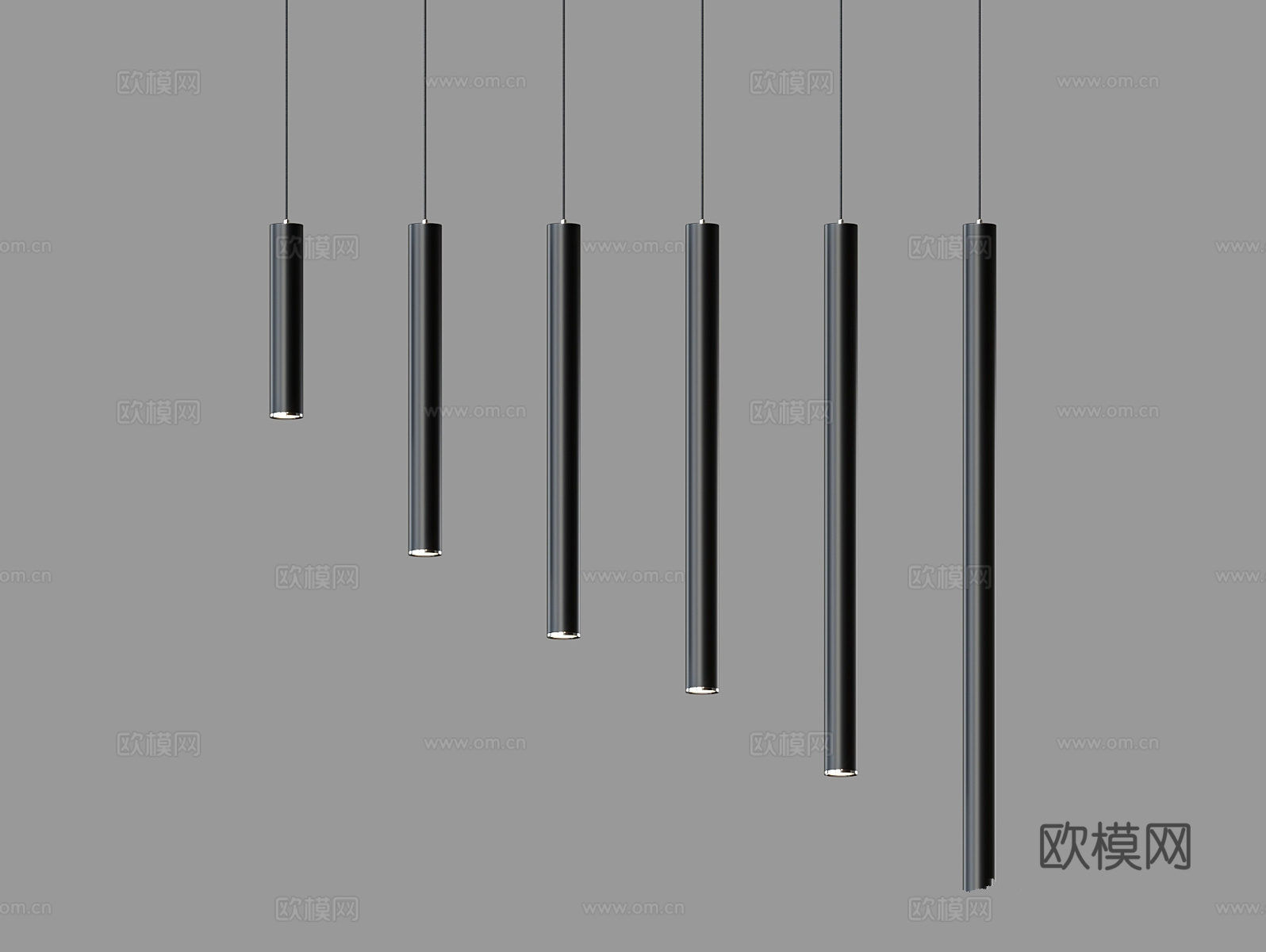 LampsShop 办公吊灯3d模型下载（渲染图1）