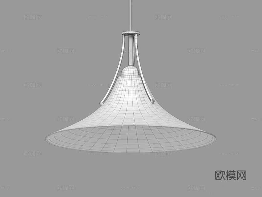 LampsShop 玻璃小吊灯3d模型下载（渲染图2）