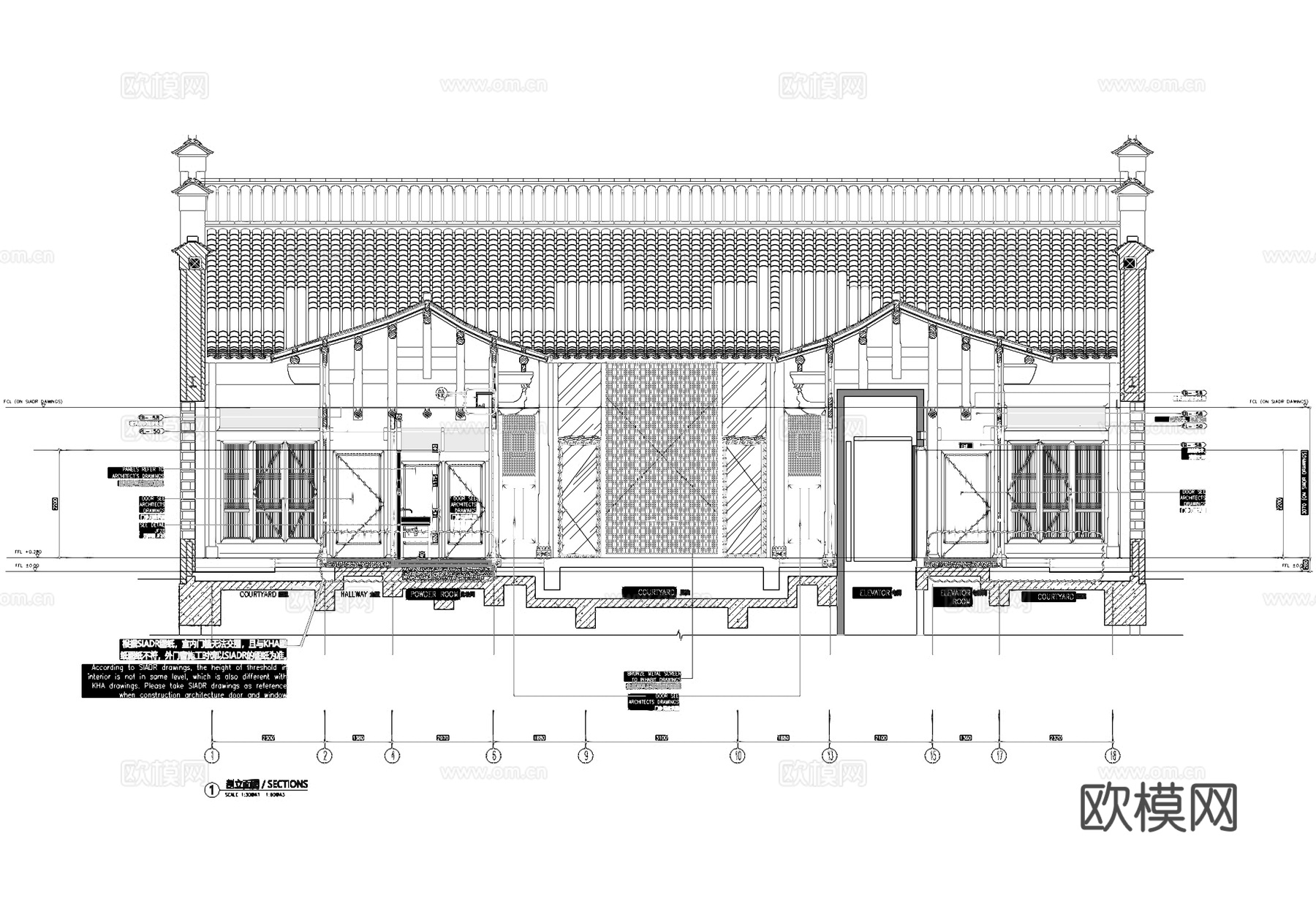 民宿酒店室内工装CAD施工图cad施工图