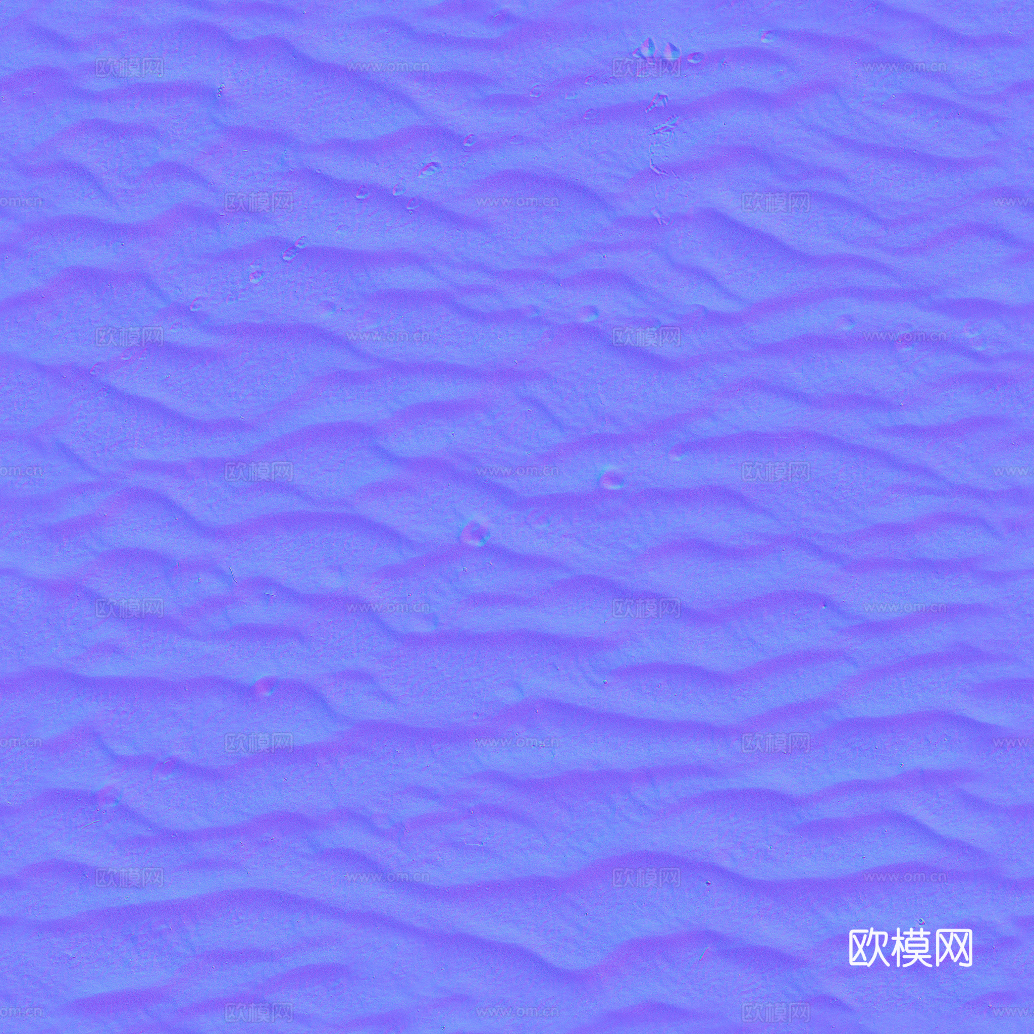 波纹状湿沙纹理