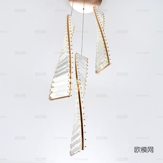 MODELUX 轻奢吊灯3d模型下载（渲染图4）