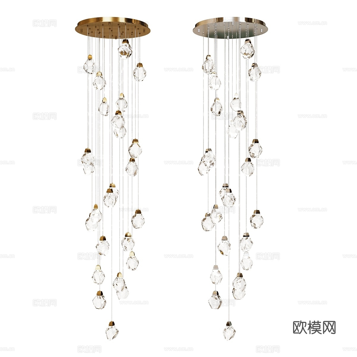 MODELUX 玻璃装饰吸顶灯3d模型下载（渲染图3）