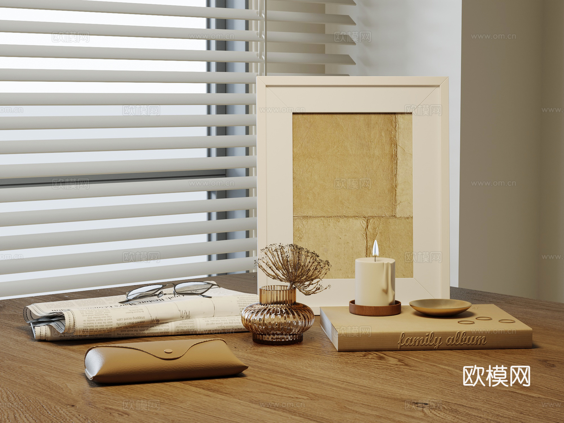 中古风饰品摆件 挂画su模型