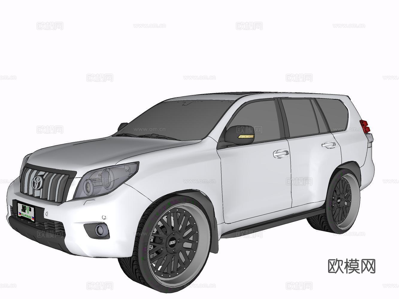 汽车su模型下载（渲染图2）