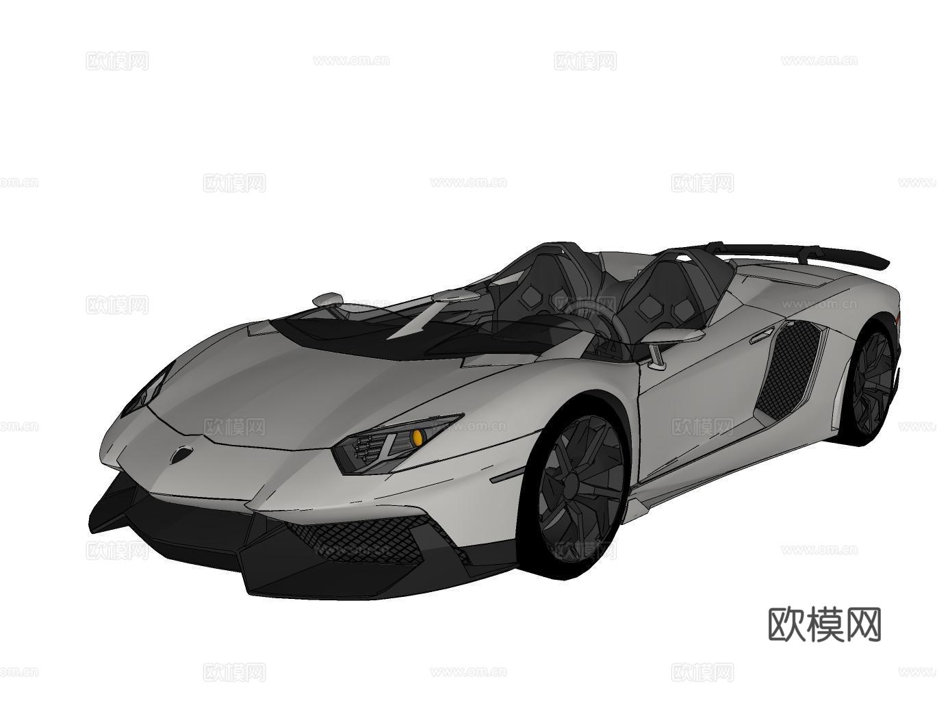 汽车su模型下载（渲染图2）