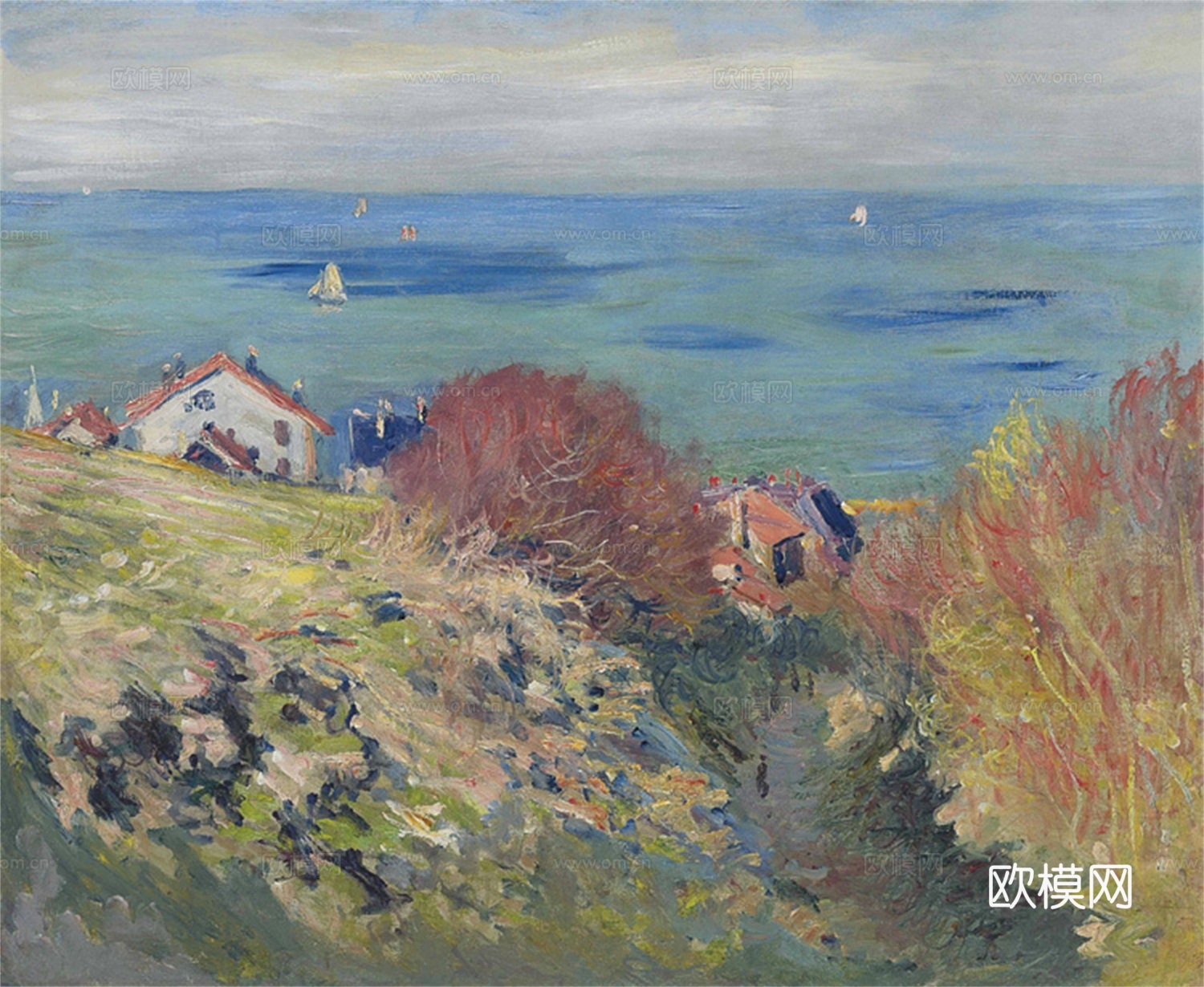 莫奈印象派绘画作品，世界经典名画285-克劳德下载