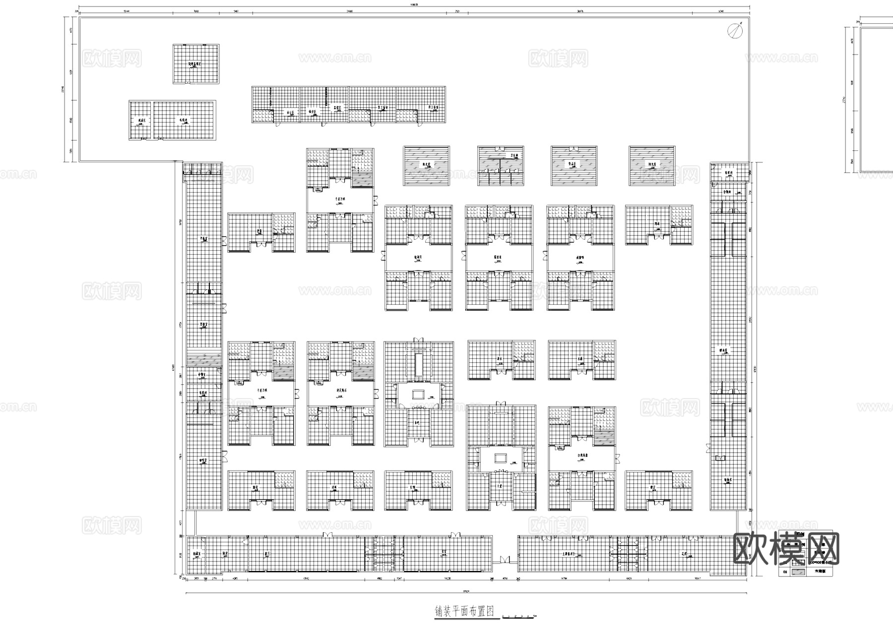 民宿酒店室内工装CAD施工图cad施工图