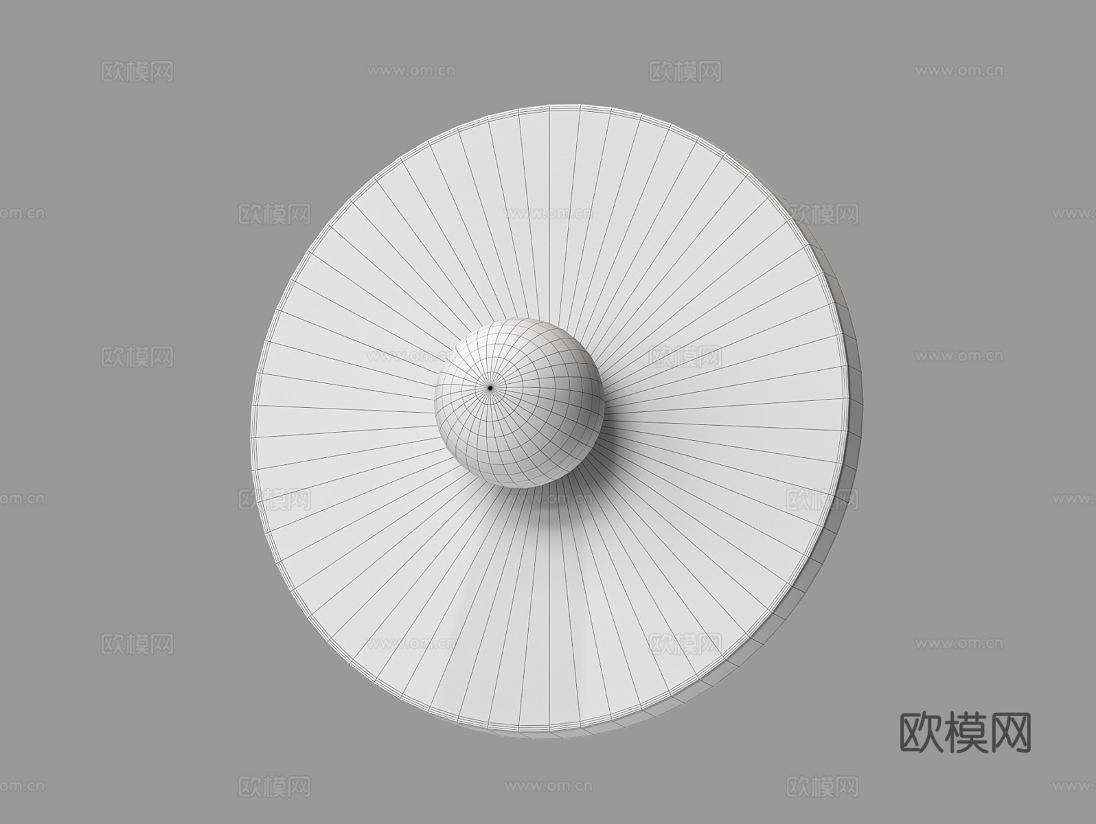 LampsShop 圆形壁灯3d模型下载（渲染图2）