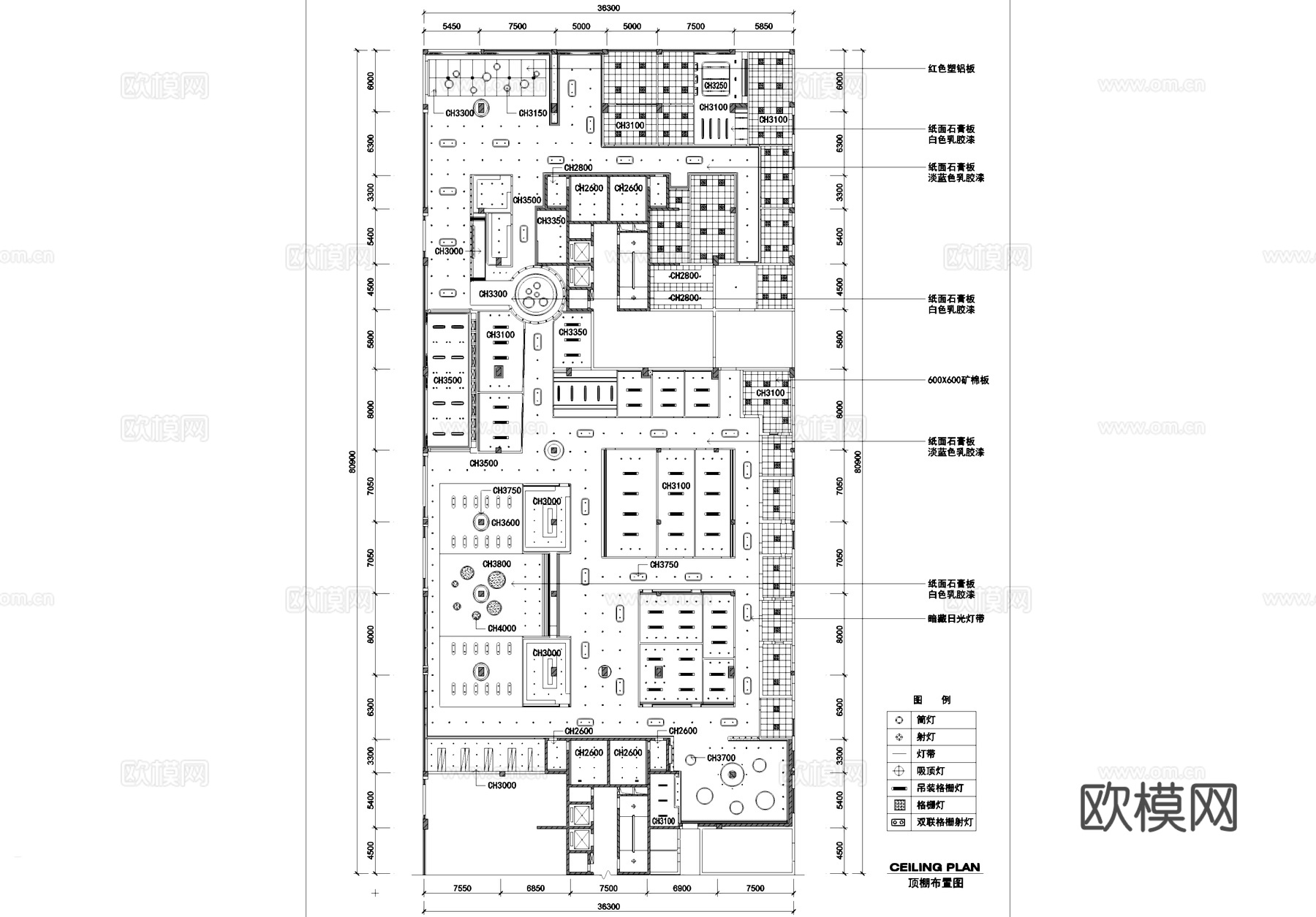 医疗体检中心室内装饰CAD施工图全套cad施工图