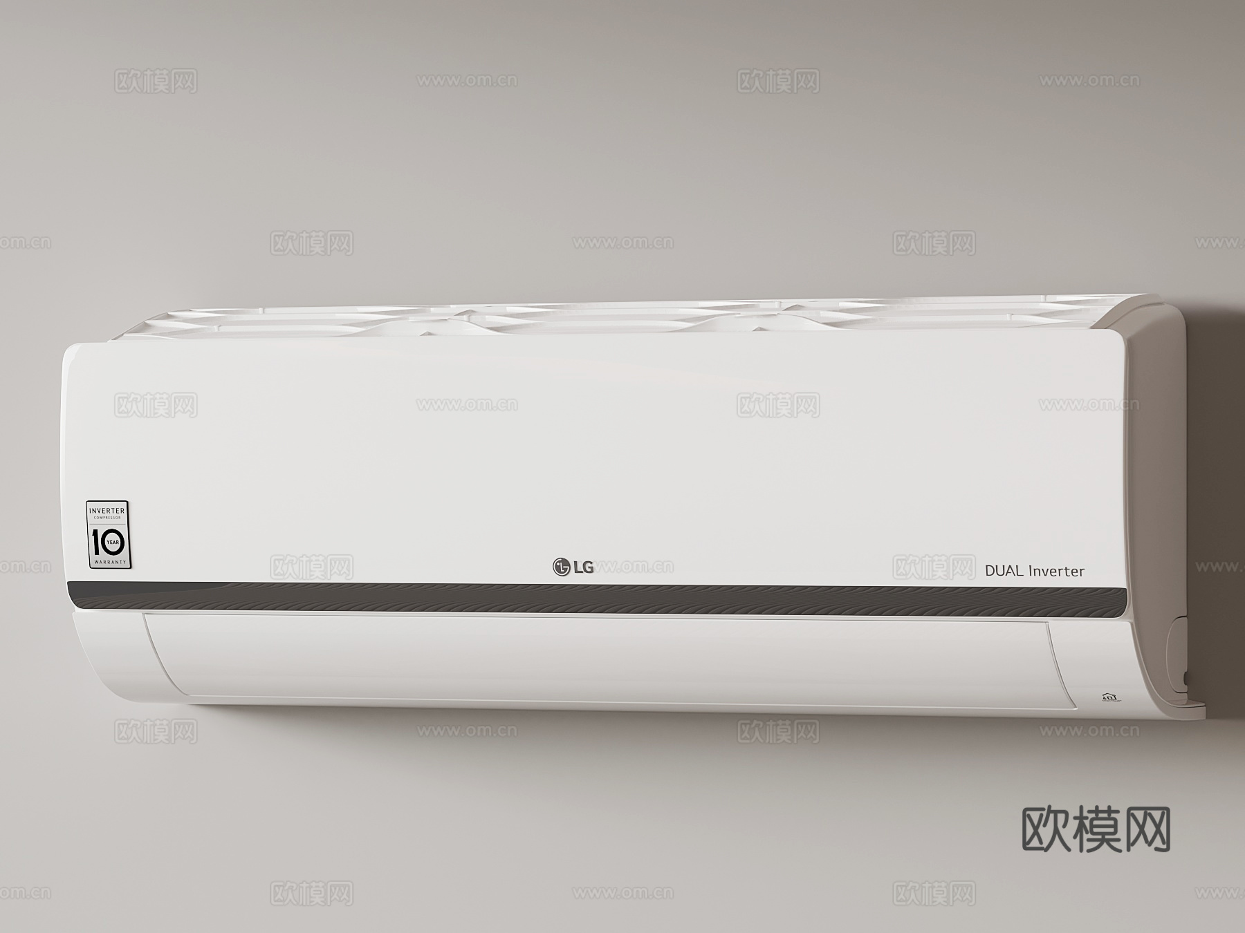 现代空调 壁挂空调su模型