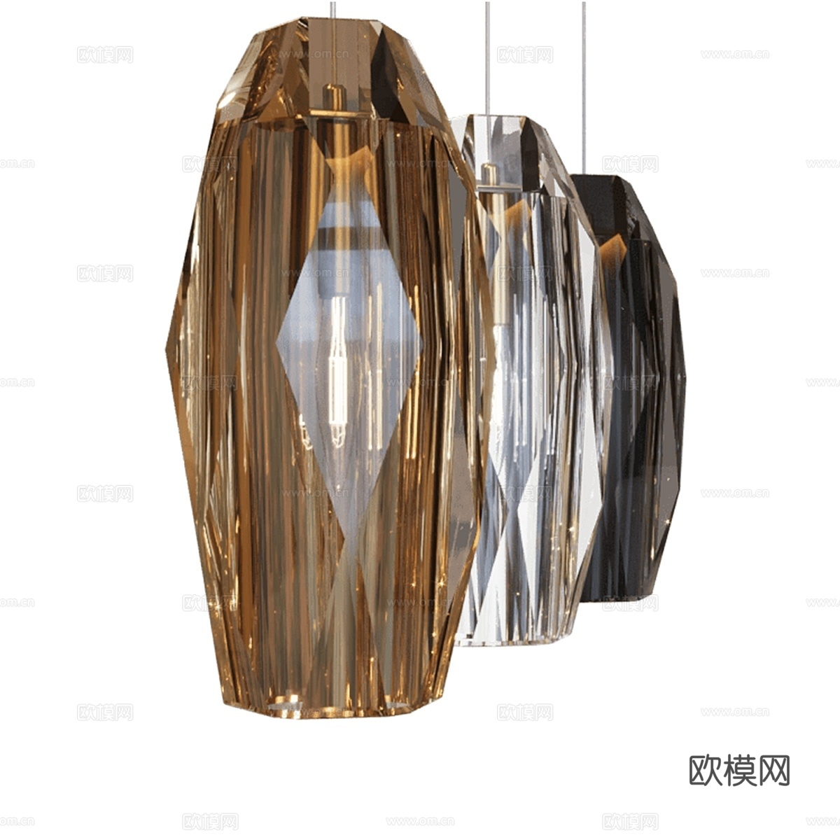 MODELUX 轻奢吊灯3d模型下载（渲染图4）