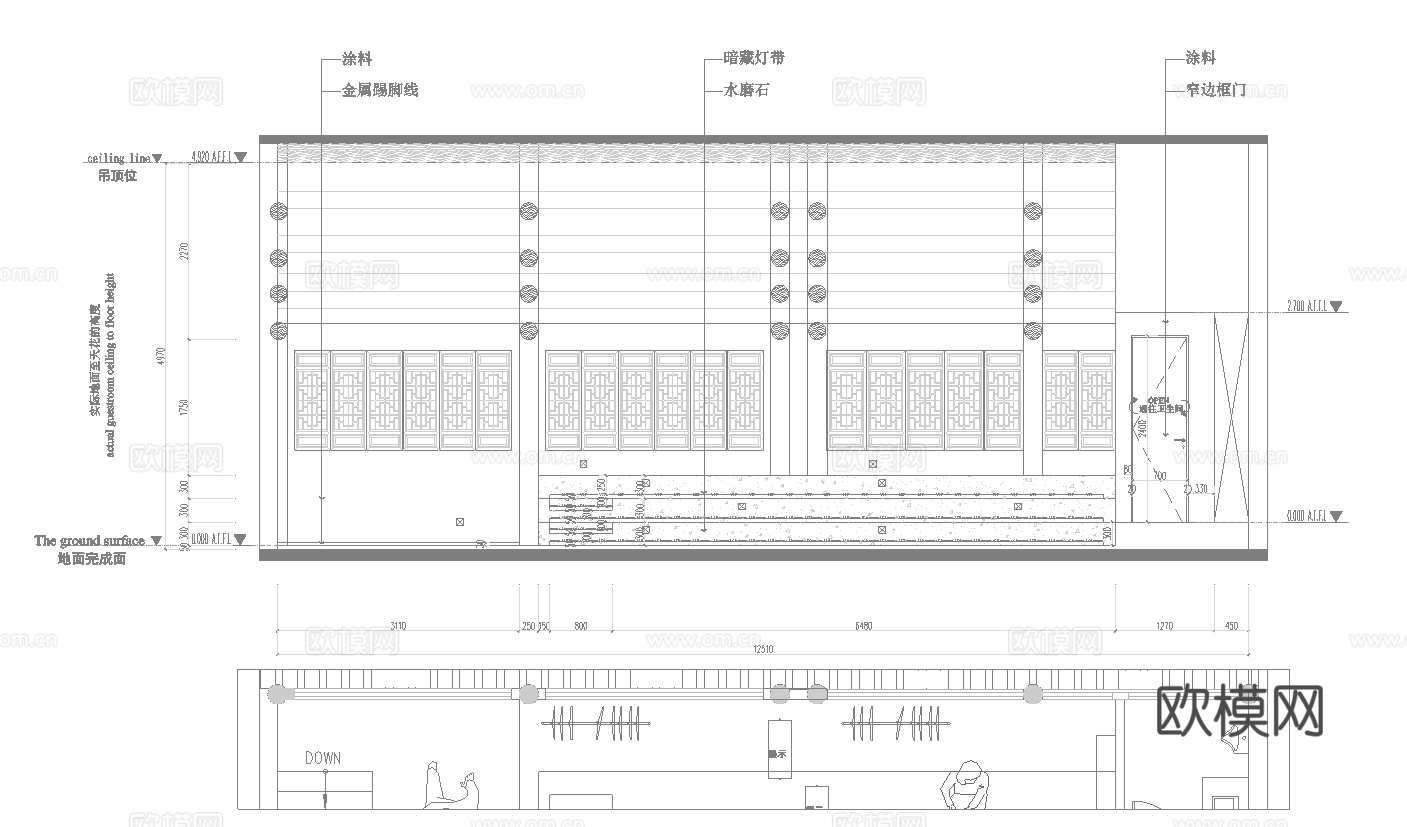 茶楼 茶馆  最新全套施工图合集cad施工图