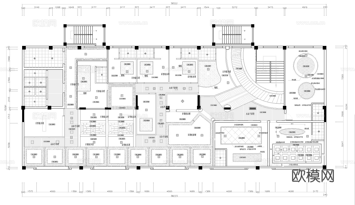 茶楼 茶馆  最新全套施工图合集cad施工图