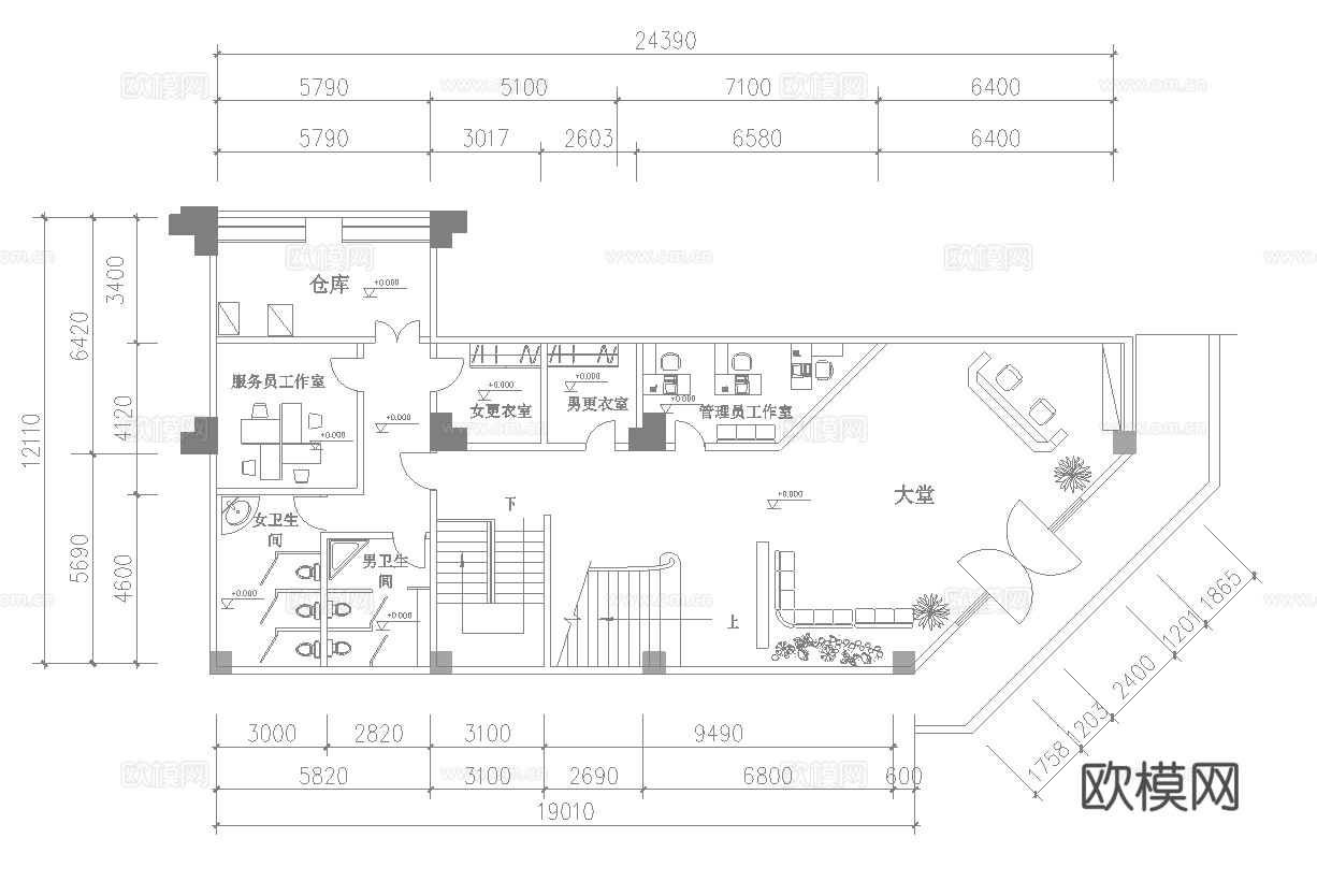 茶楼 茶馆  最新全套施工图合集cad施工图