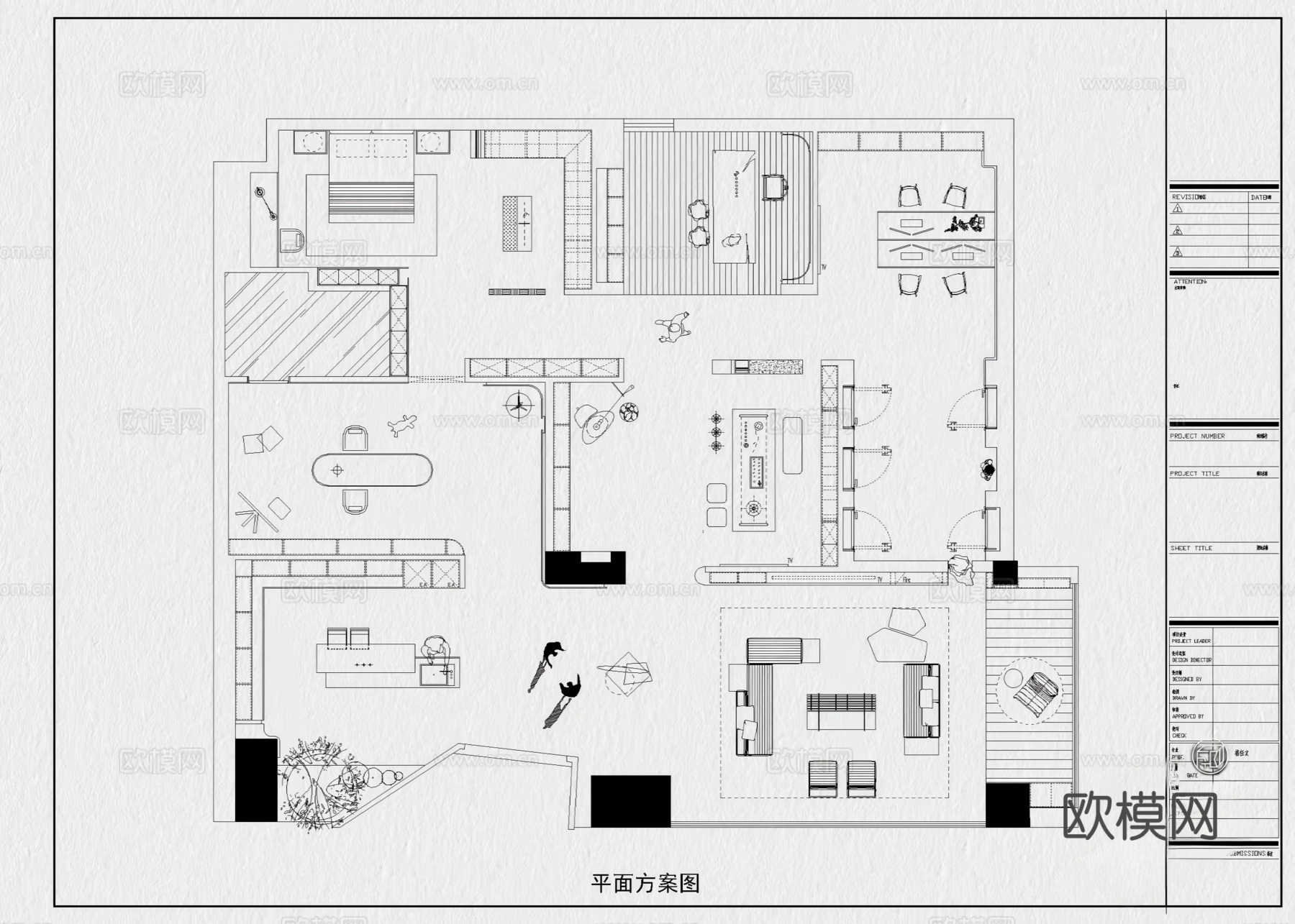 17套全屋定制展厅家具展厅CAD平面图cad施工图