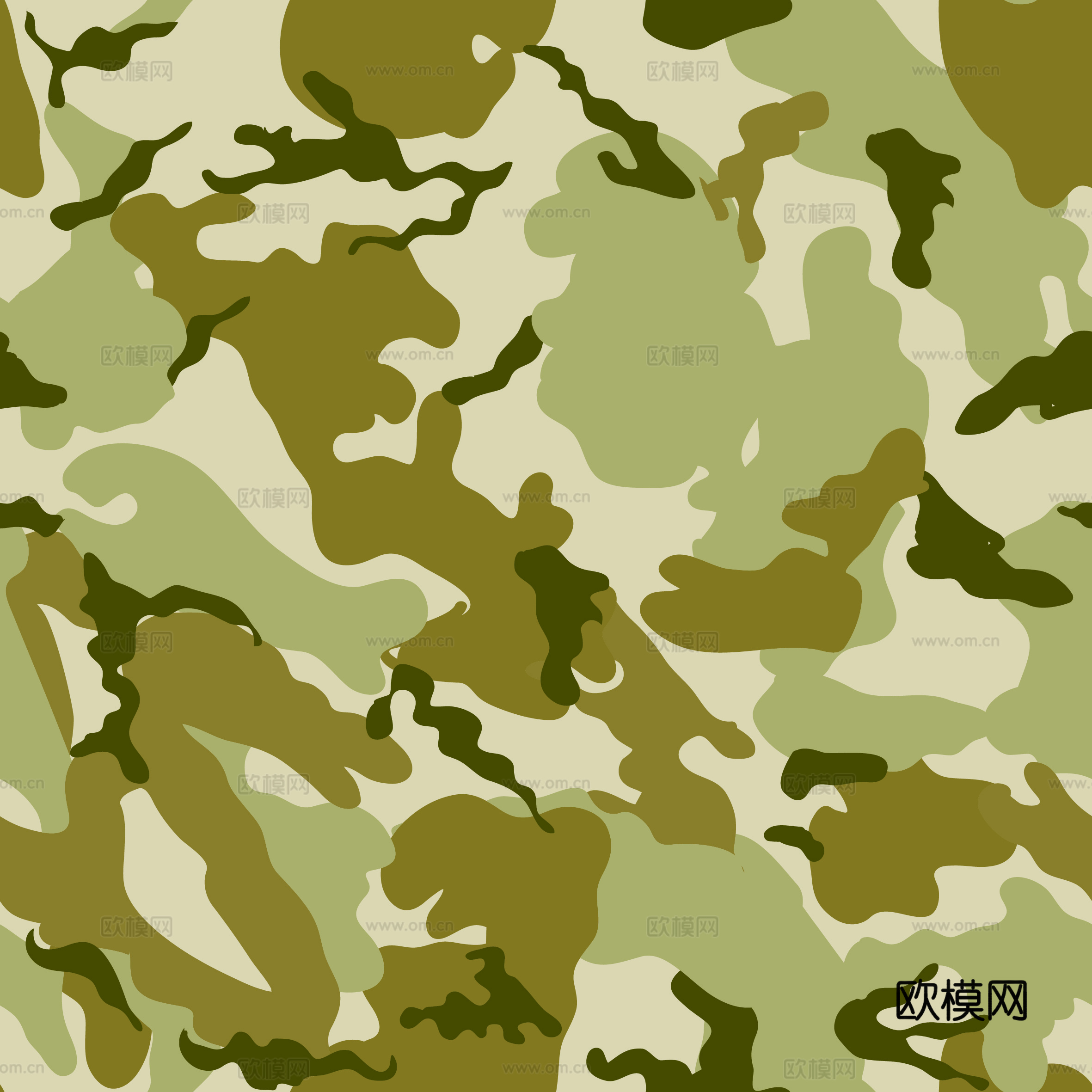 海陆空军绿迷彩服花纹图案23