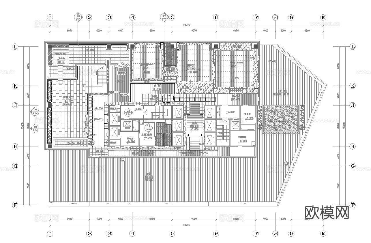 茶楼 茶馆  最新全套施工图合集cad施工图