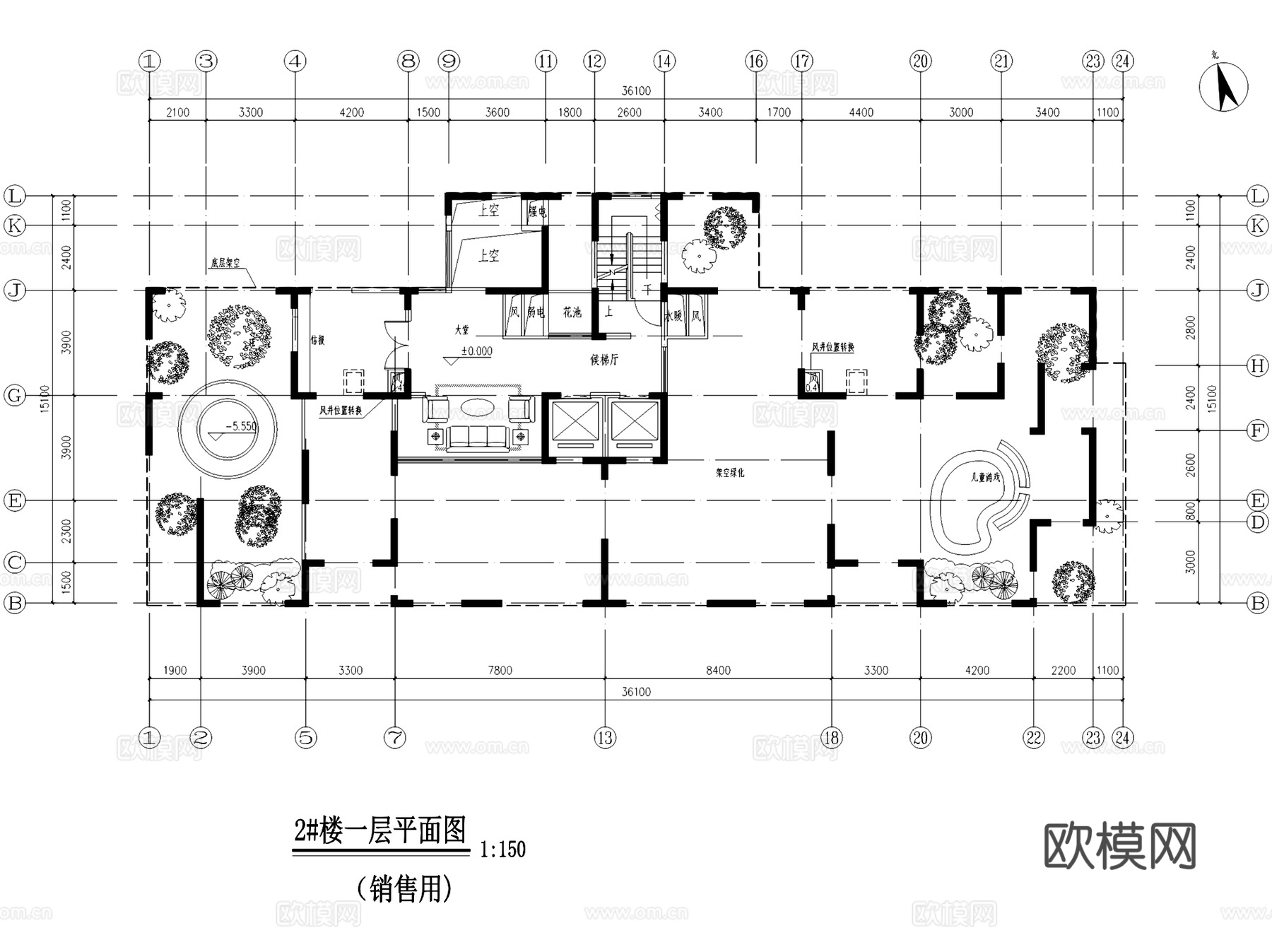 新江湾城小区规划建筑户型平面CAD施工图+SU模型cad施工图