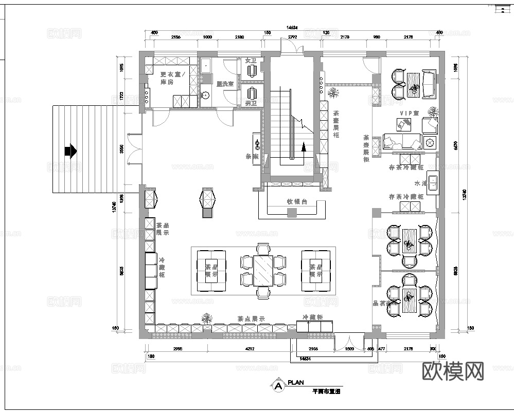茶楼 茶馆  最新全套施工图合集cad施工图