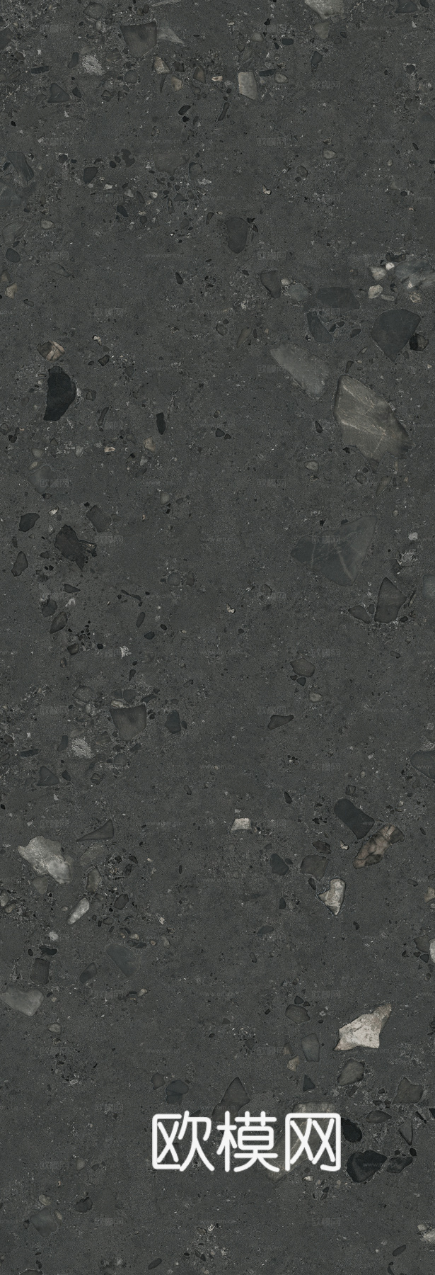 马可波罗瓷砖 威尼斯砾岩黑色 水磨石质感 大理石瓷砖岩板