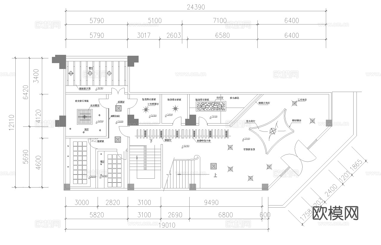 茶楼 茶馆  最新全套施工图合集cad施工图