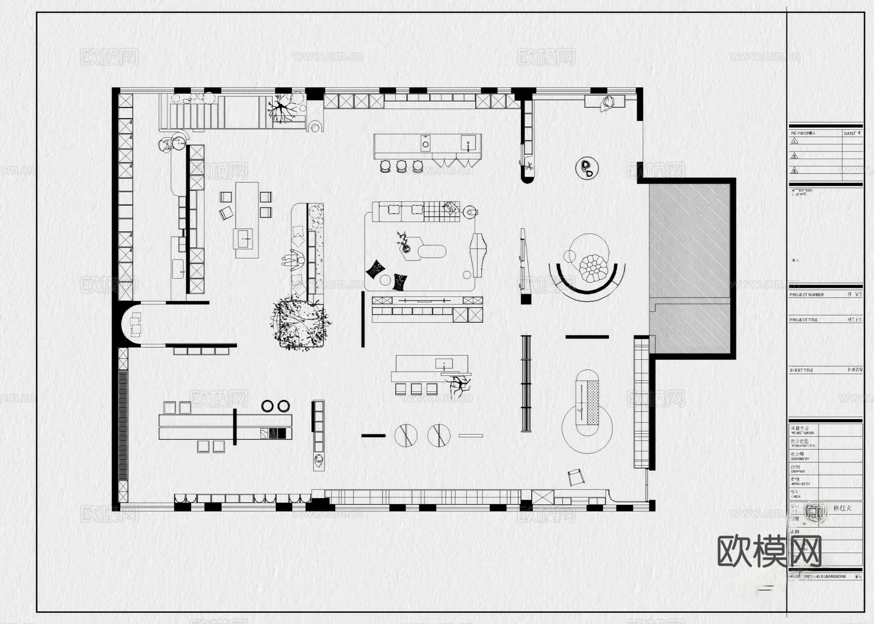 17套全屋定制展厅家具展厅CAD平面图cad施工图