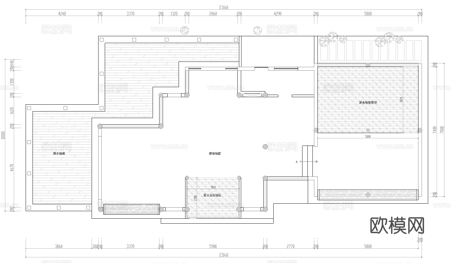 900平茶楼 茶馆  最新全套施工图合集cad施工图