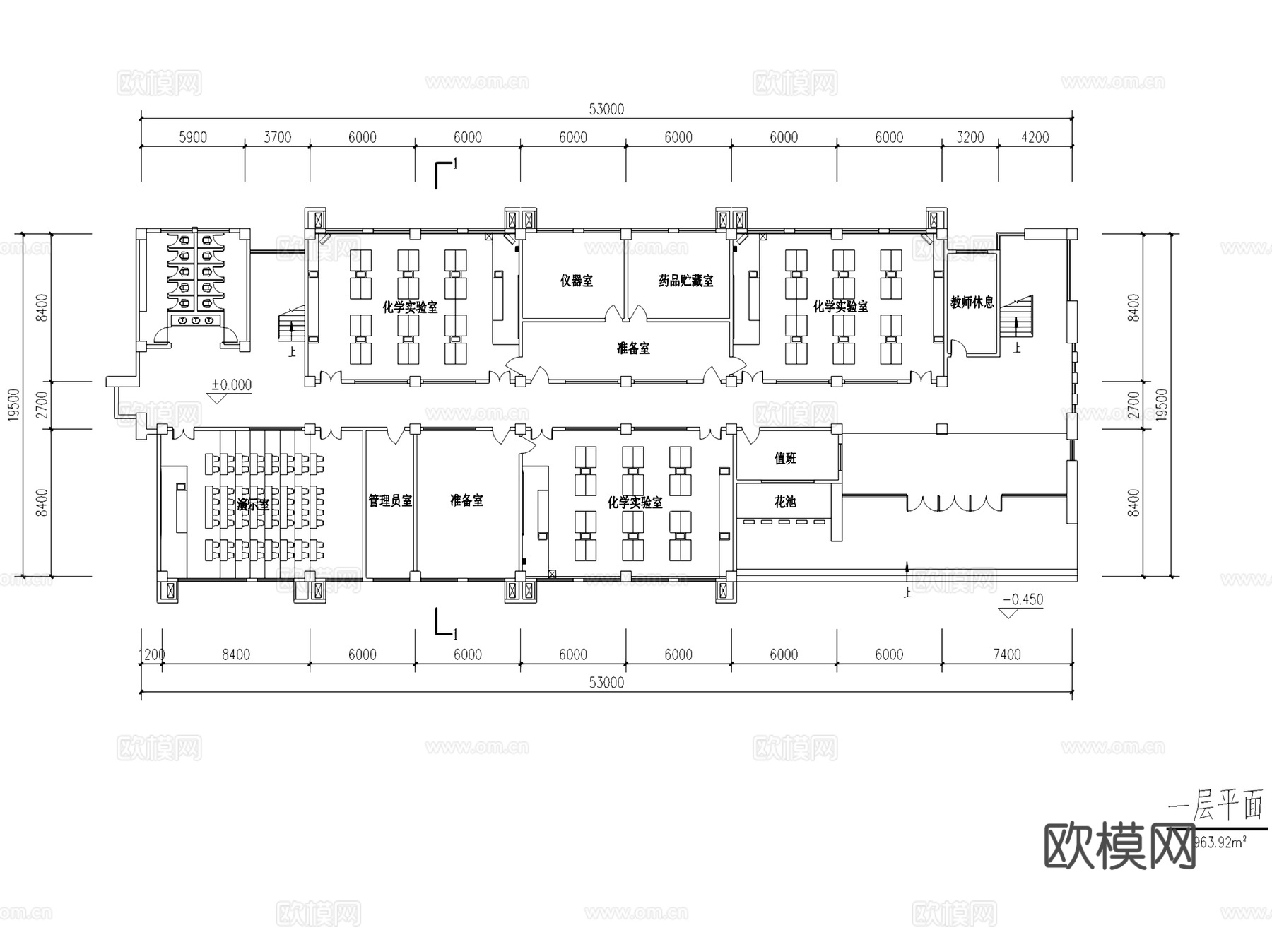 万年县珠山中学建筑规划CAD施工图cad施工图