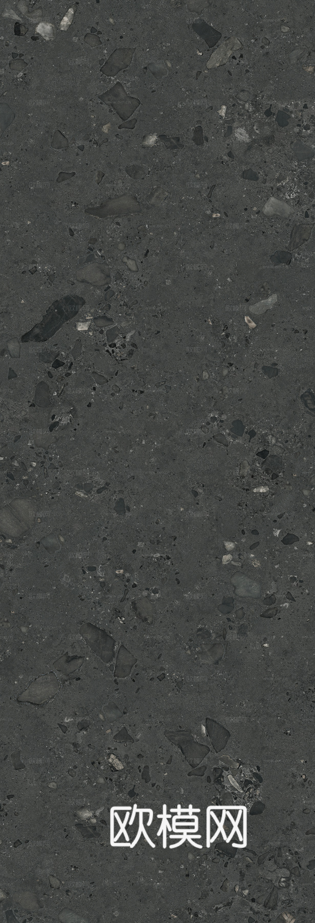 马可波罗瓷砖 威尼斯砾岩黑色 水磨石质感 大理石瓷砖岩板