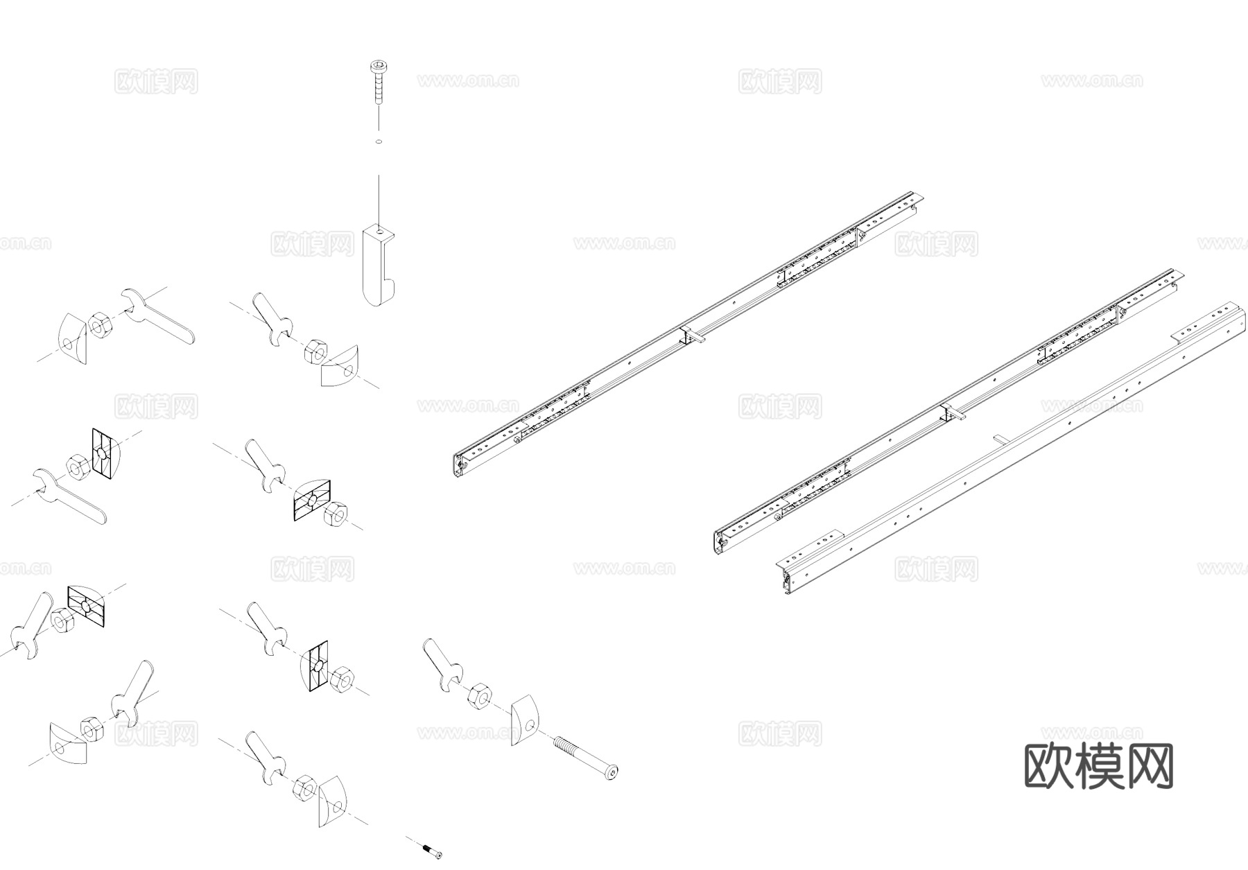 五金配件安装图块图库CAD施工图cad施工图