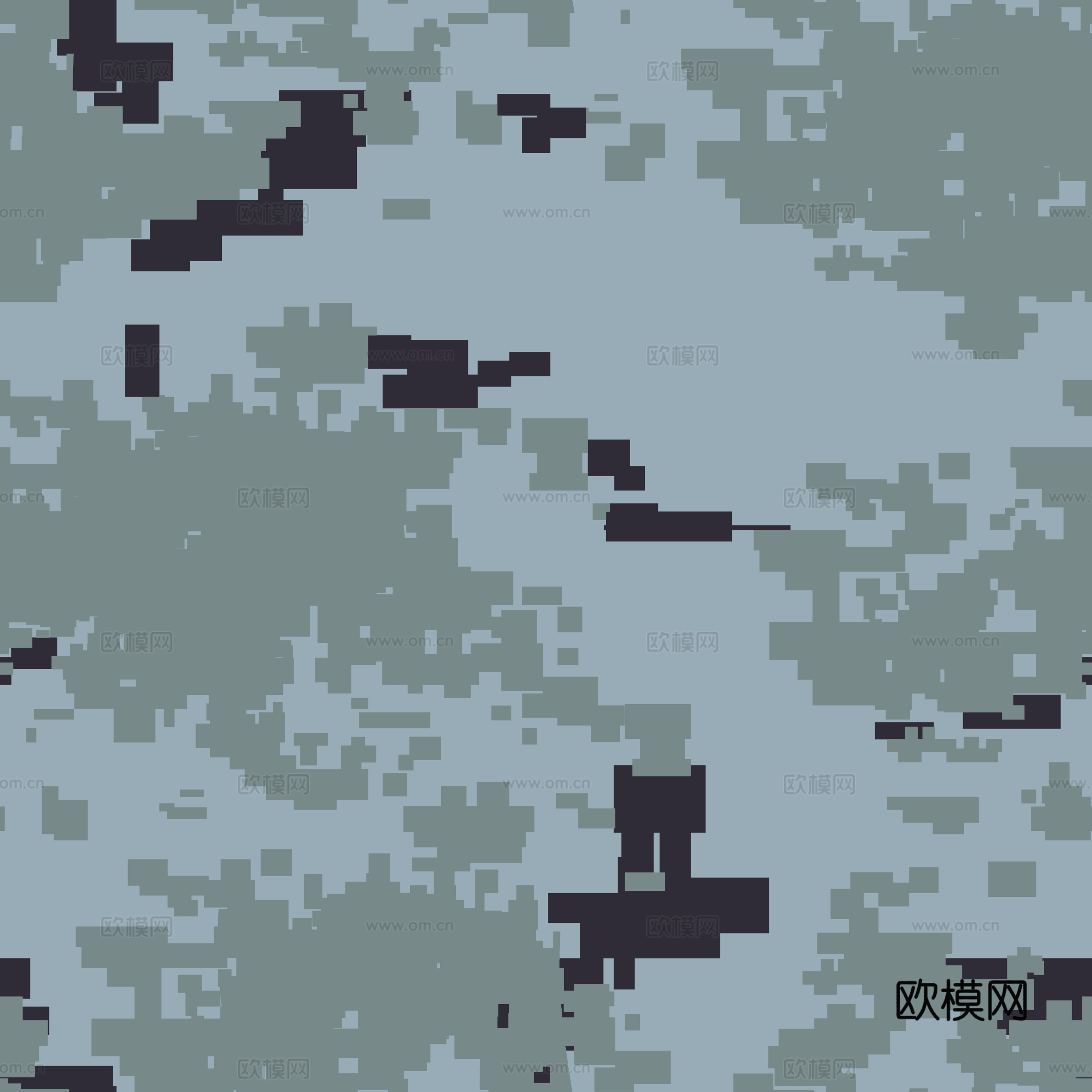 海陆空军绿迷彩服花纹图案14