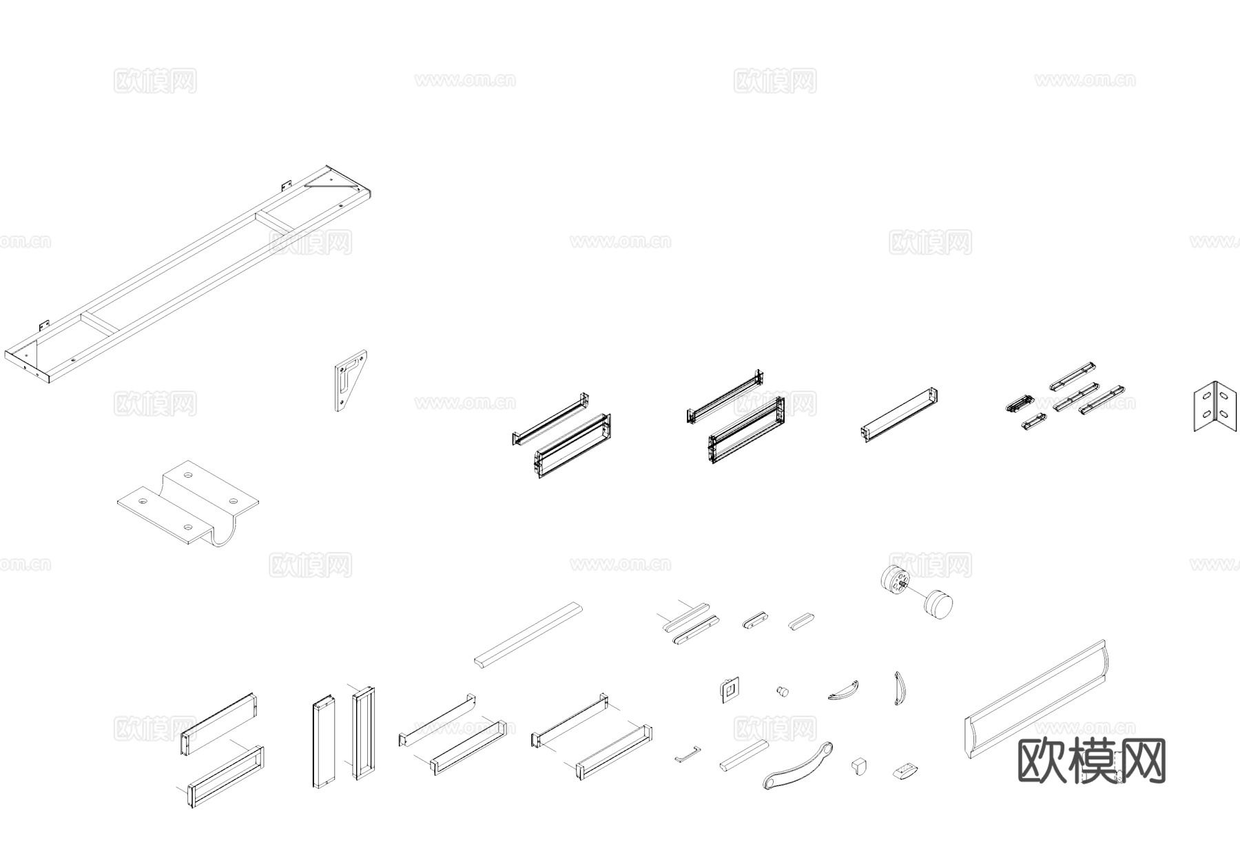 五金配件安装图块图库CAD施工图cad施工图