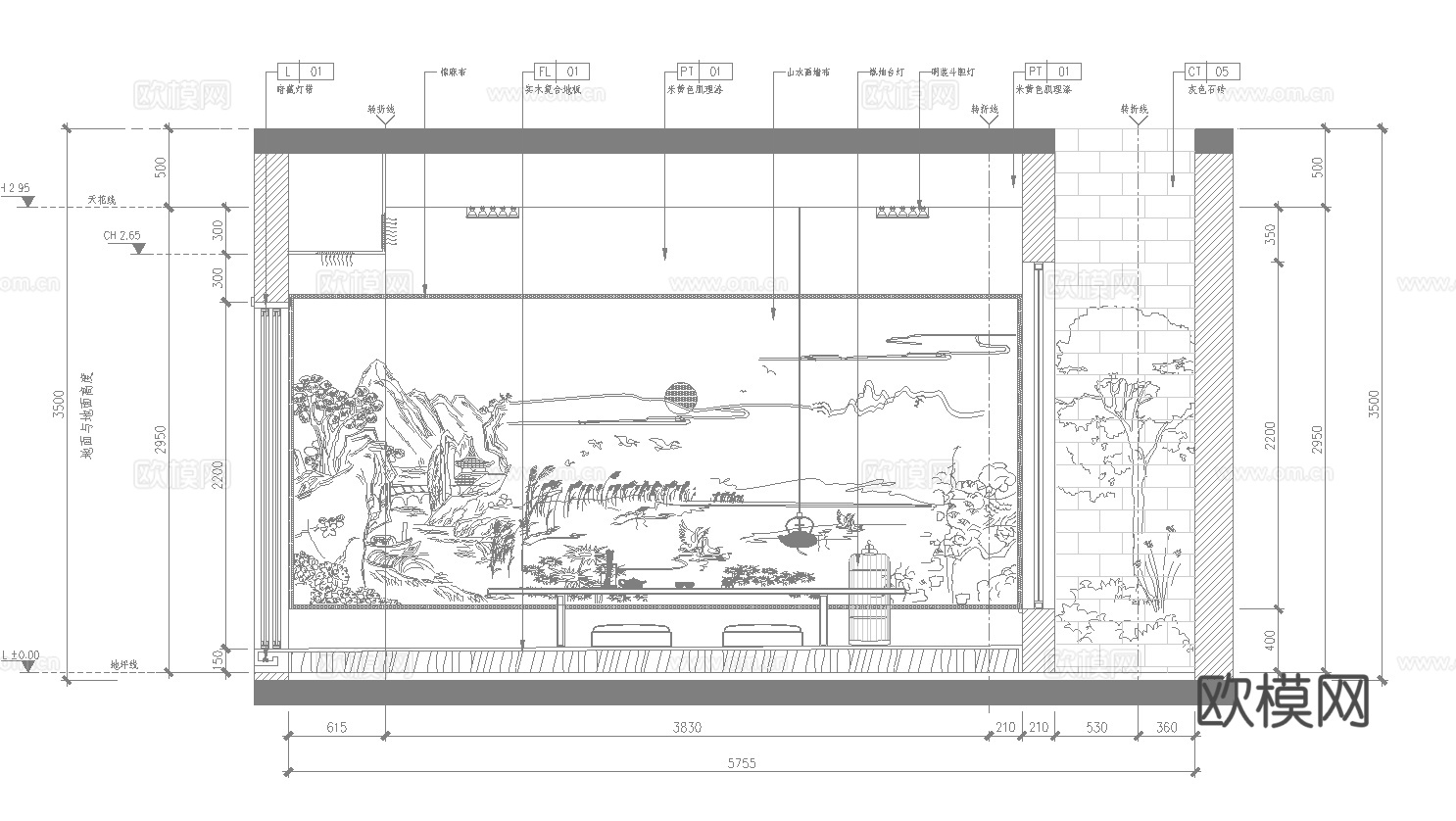 1100平茶楼 茶馆  最新全套施工图合集cad施工图
