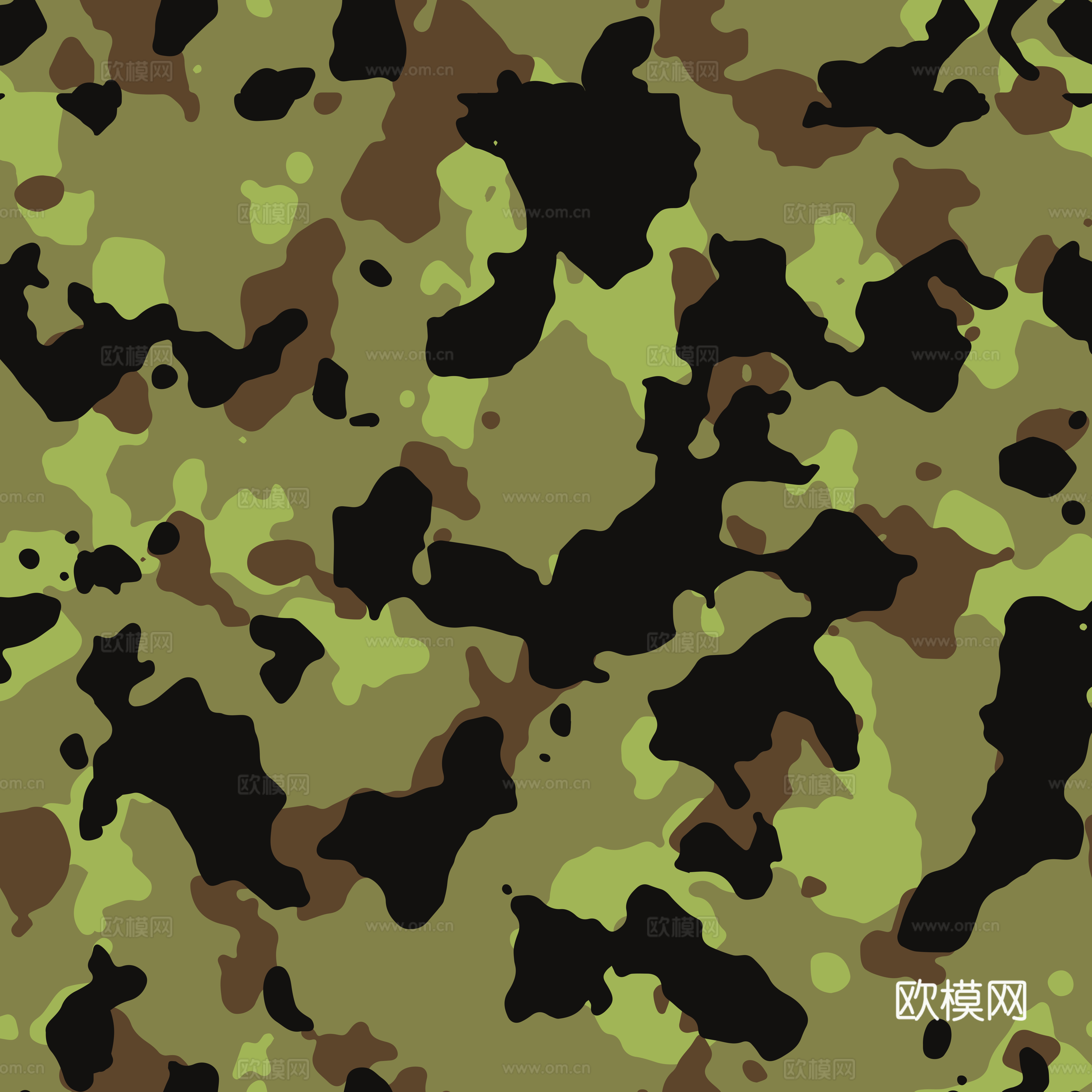 海陆空军绿迷彩服花纹图案，迷彩图案肌理50