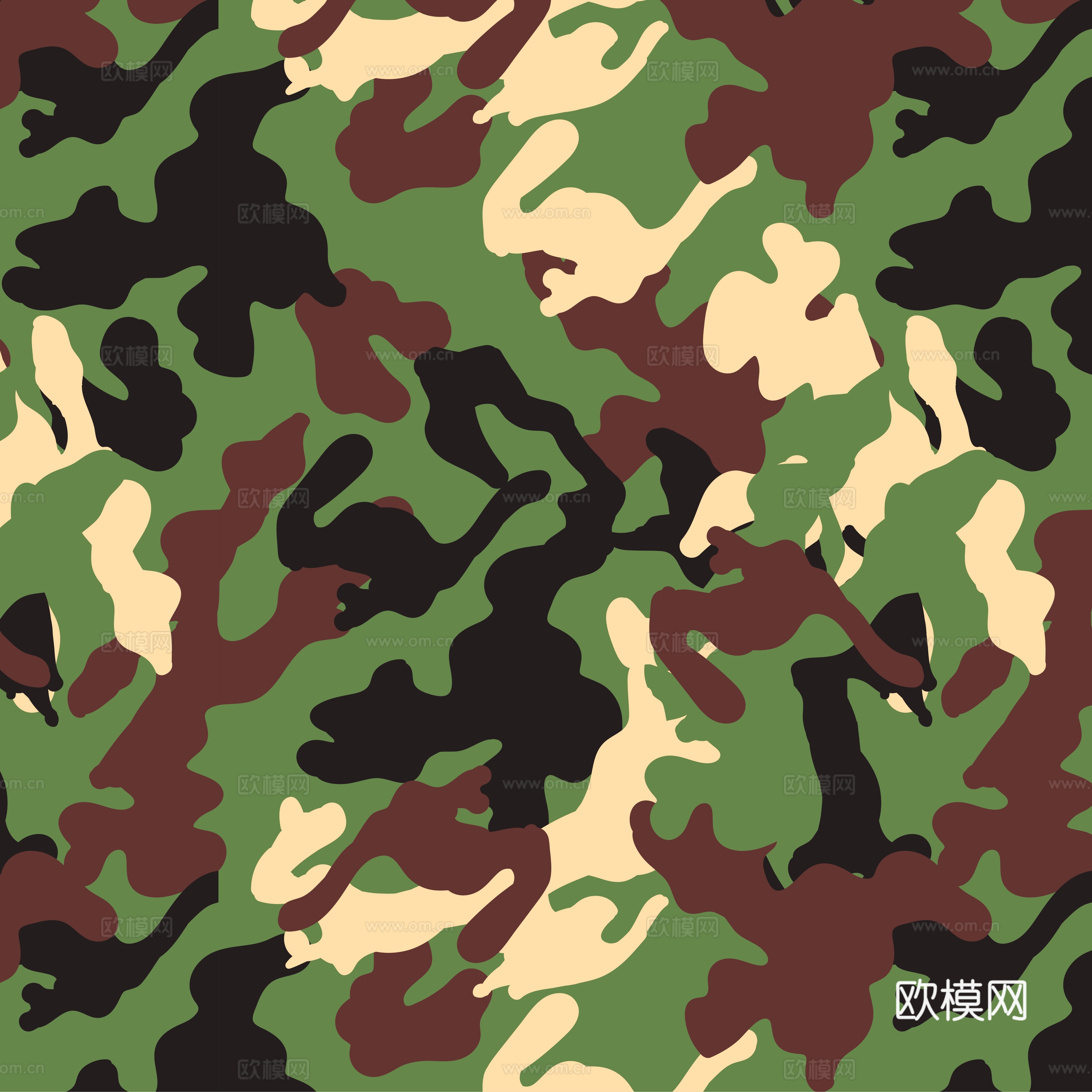 迷彩布纹布艺面料图案1