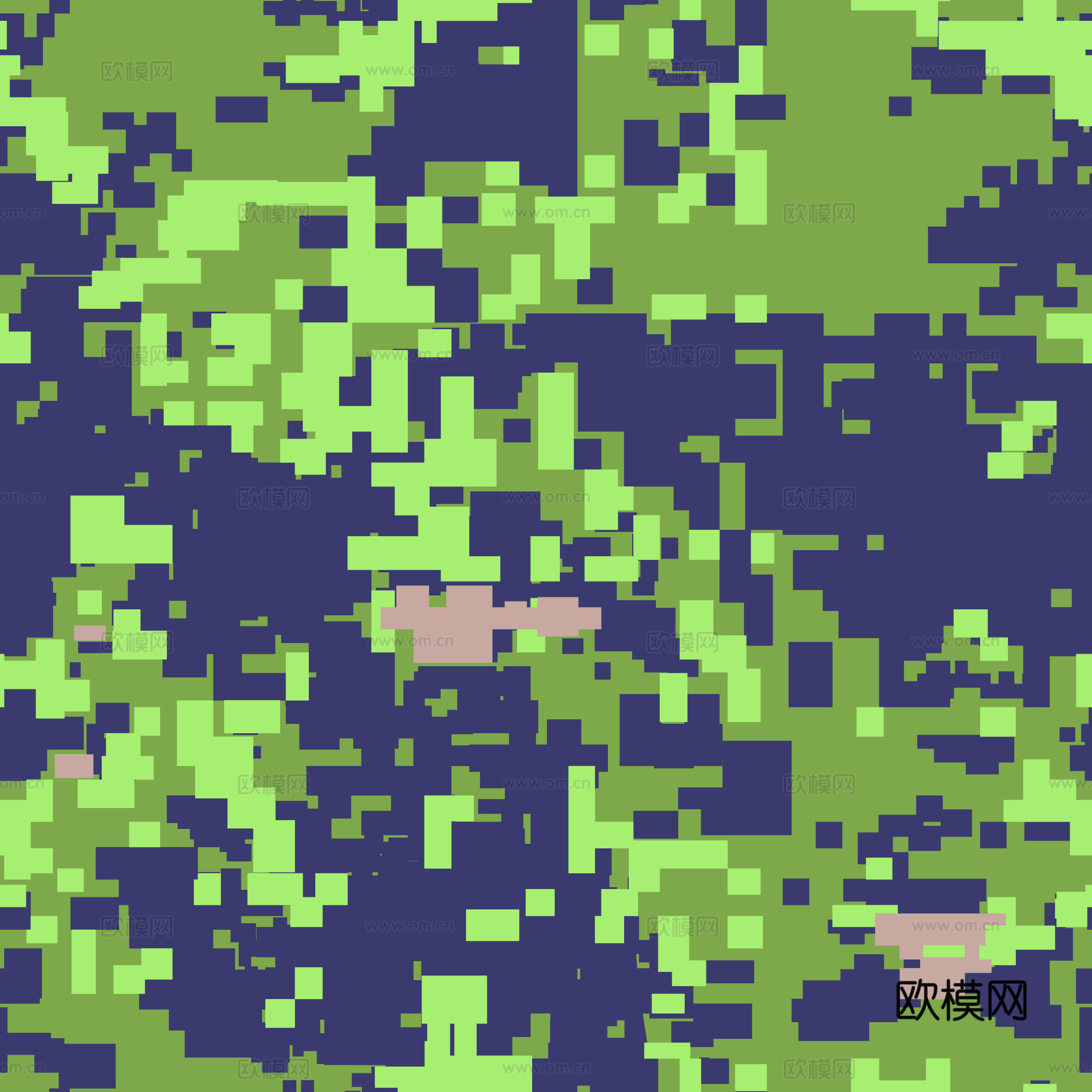 海陆空军绿迷彩服花纹图案28