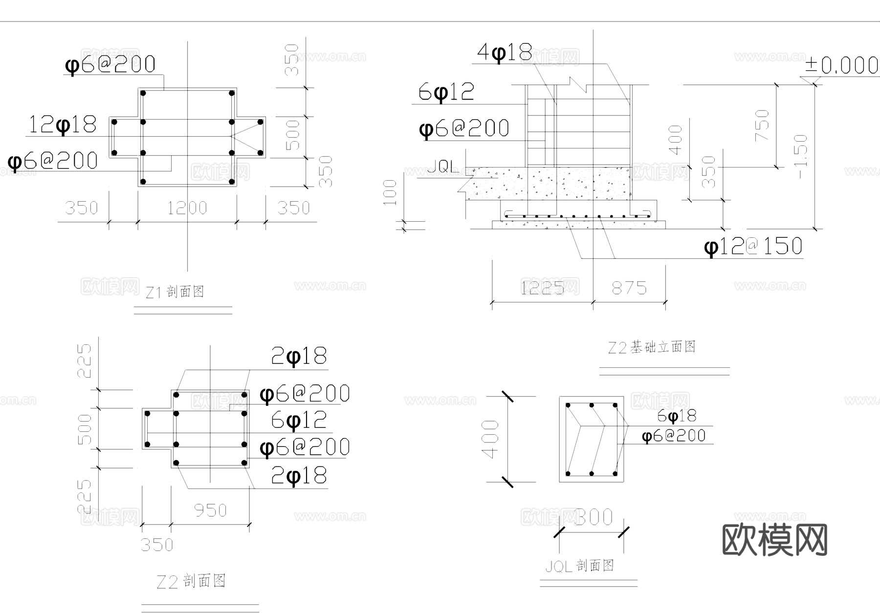 双门牌坊牌楼古建筑结构CAD施工图cad施工图
