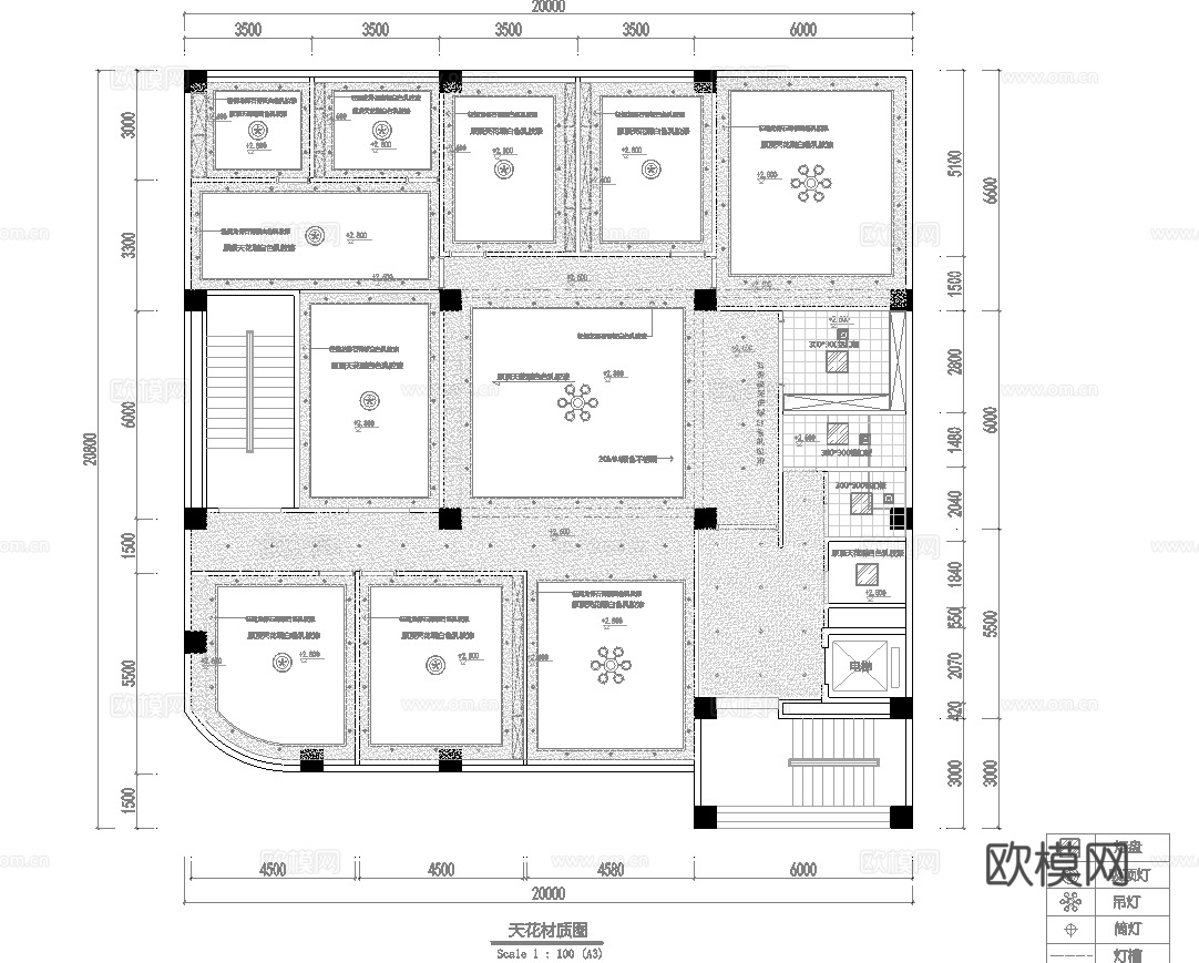 1000平茶楼 茶馆  最新全套施工图合集cad施工图