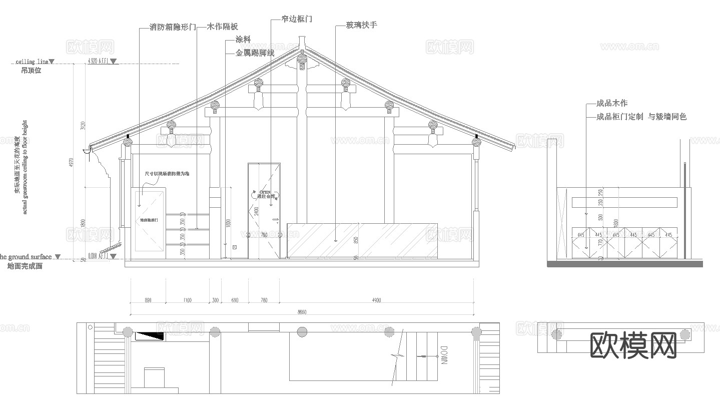 茶楼 茶馆  最新全套施工图合集cad施工图