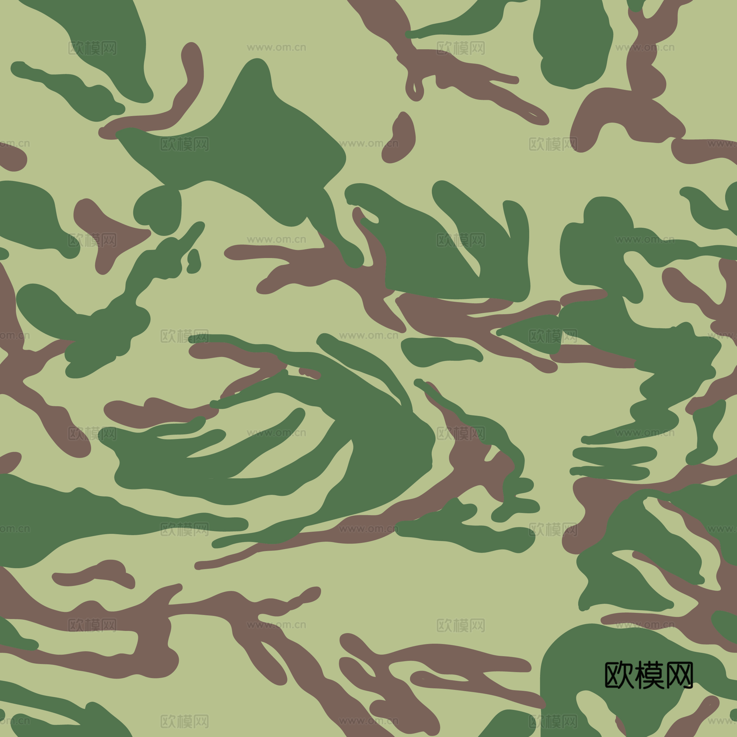 海陆空军绿迷彩服花纹图案41