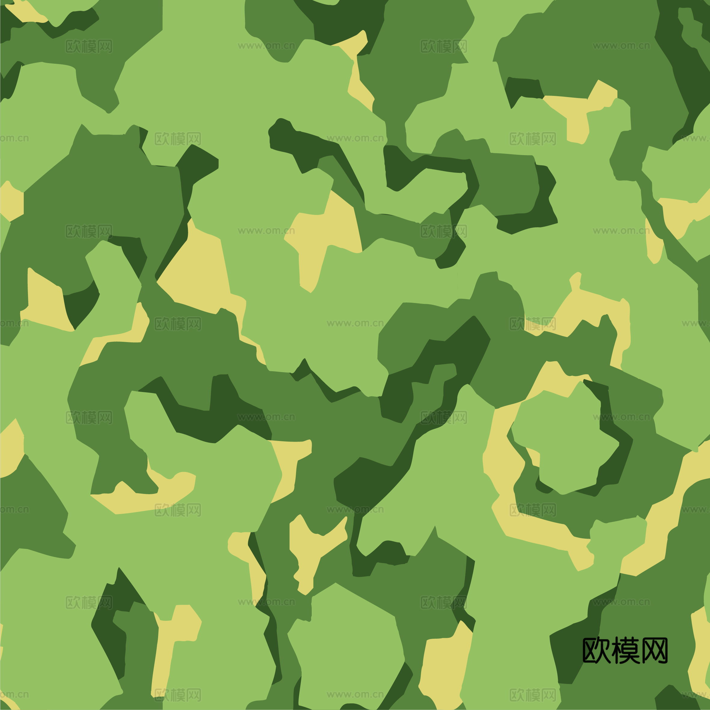 海陆空军绿迷彩服花纹图案224