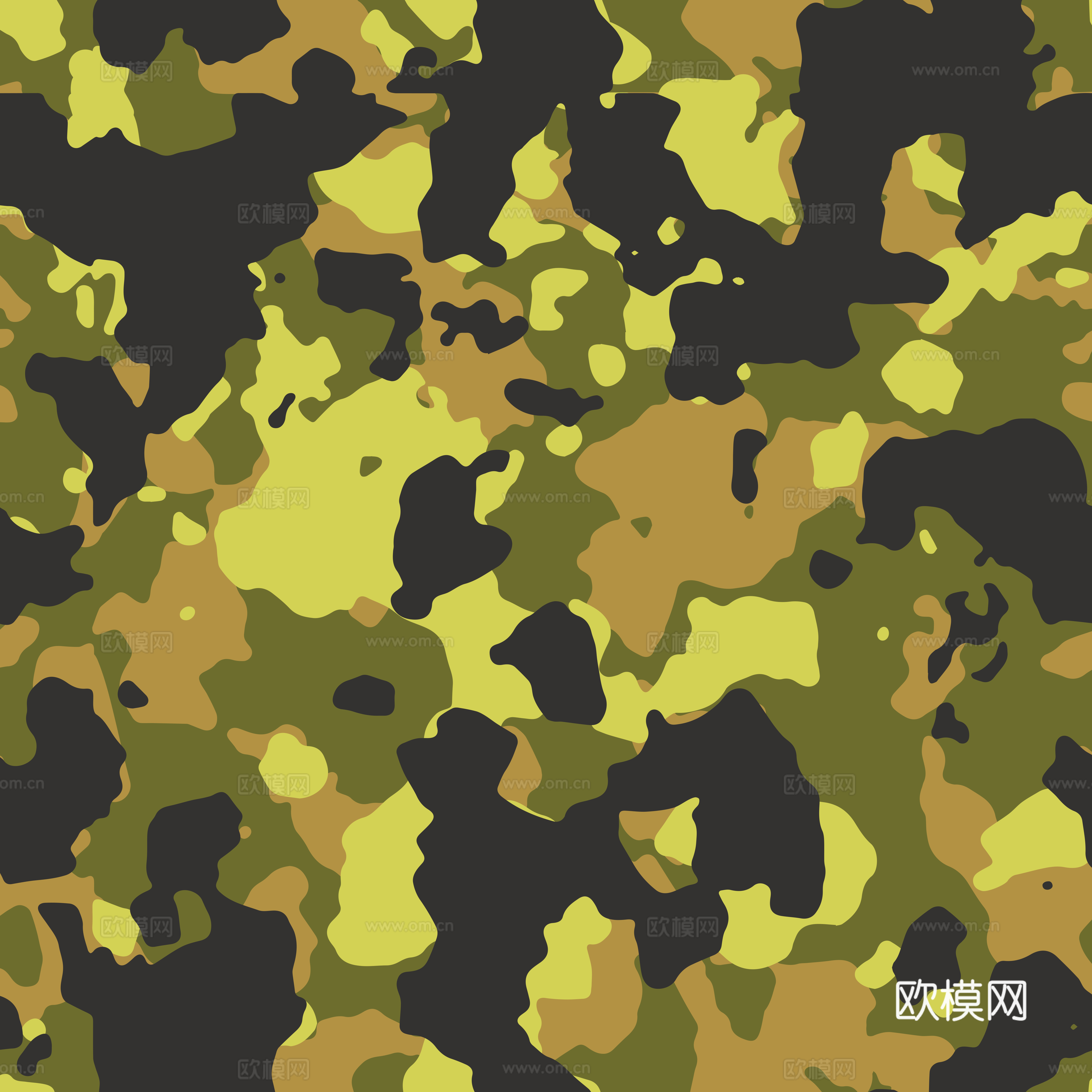海陆空军绿迷彩服花纹图案，迷彩图案肌理3