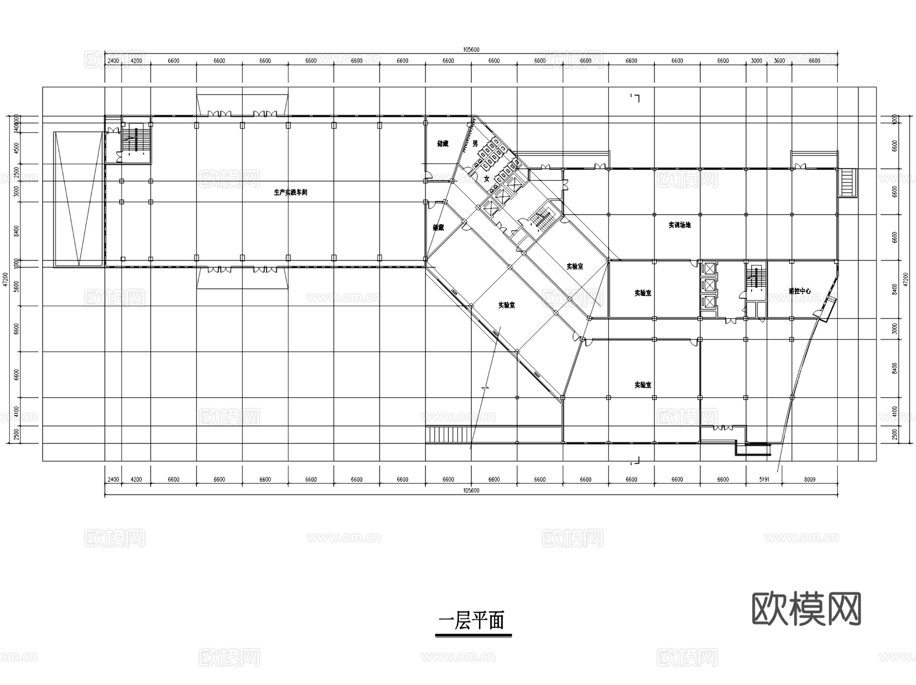 台州职业技术学院建筑CAD施工图cad施工图