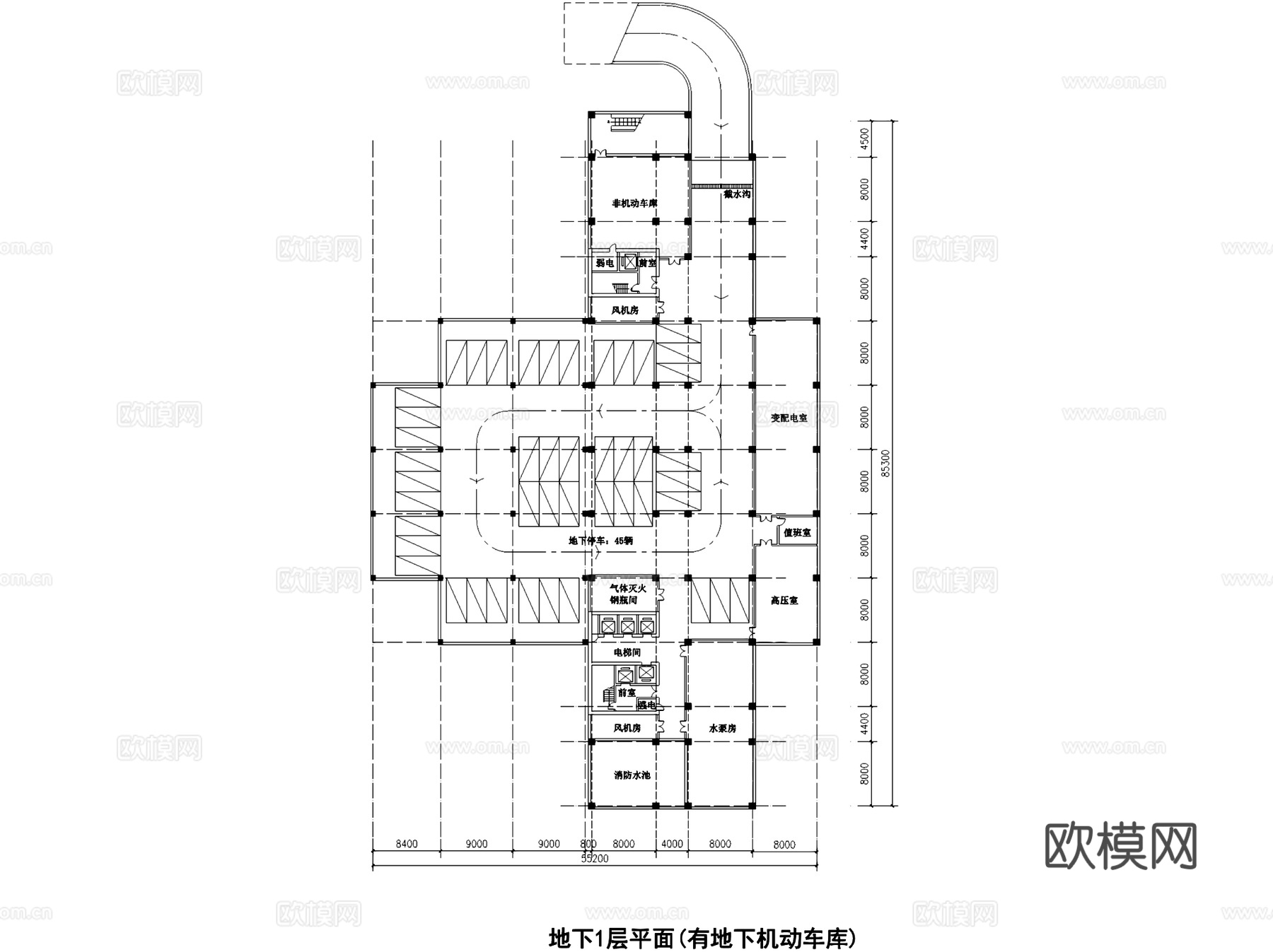 兰州大学生物楼规划建筑平剖面CAD施工图cad施工图