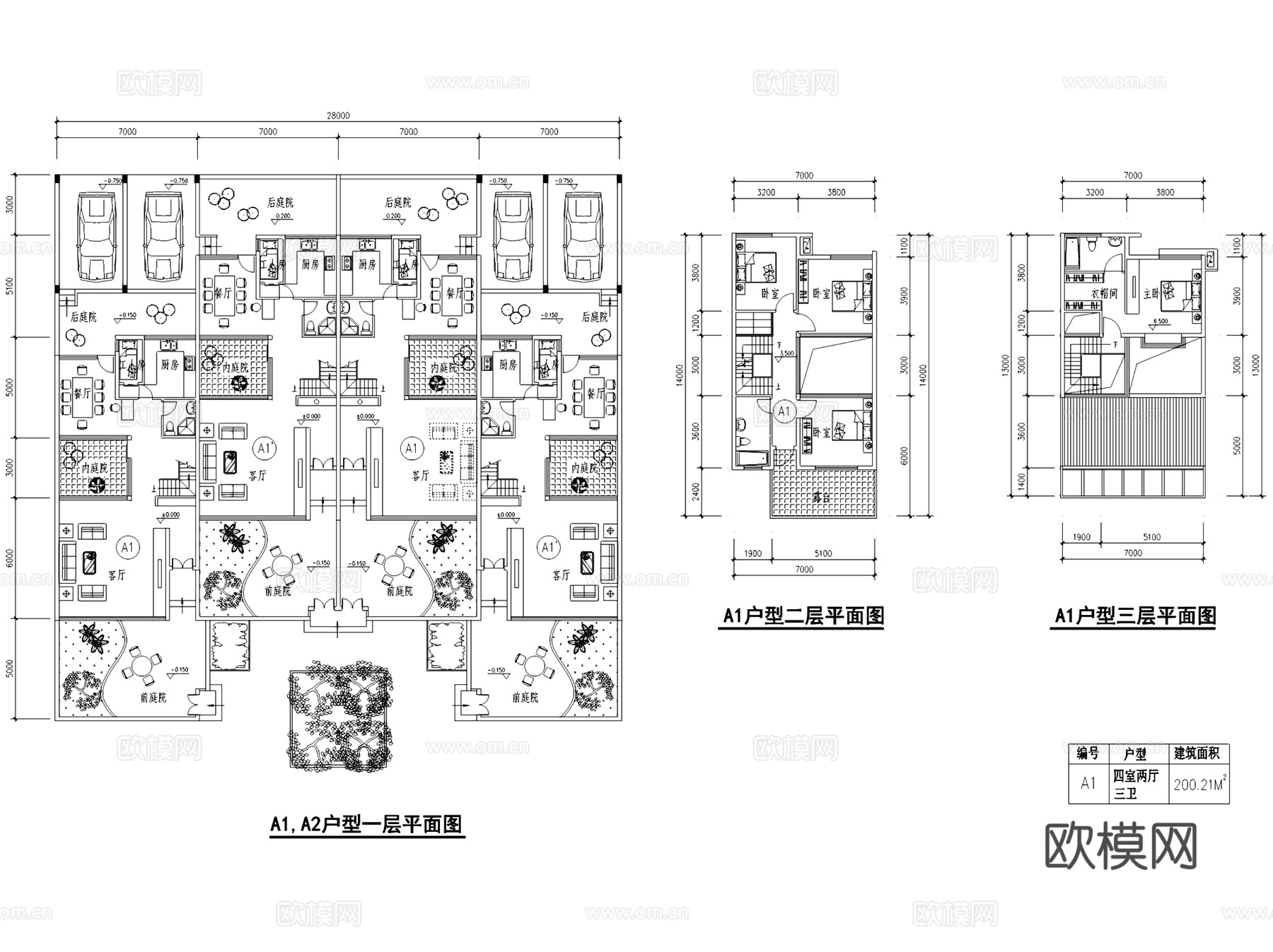 无锡天奇小区规划建筑CAD施工图cad施工图