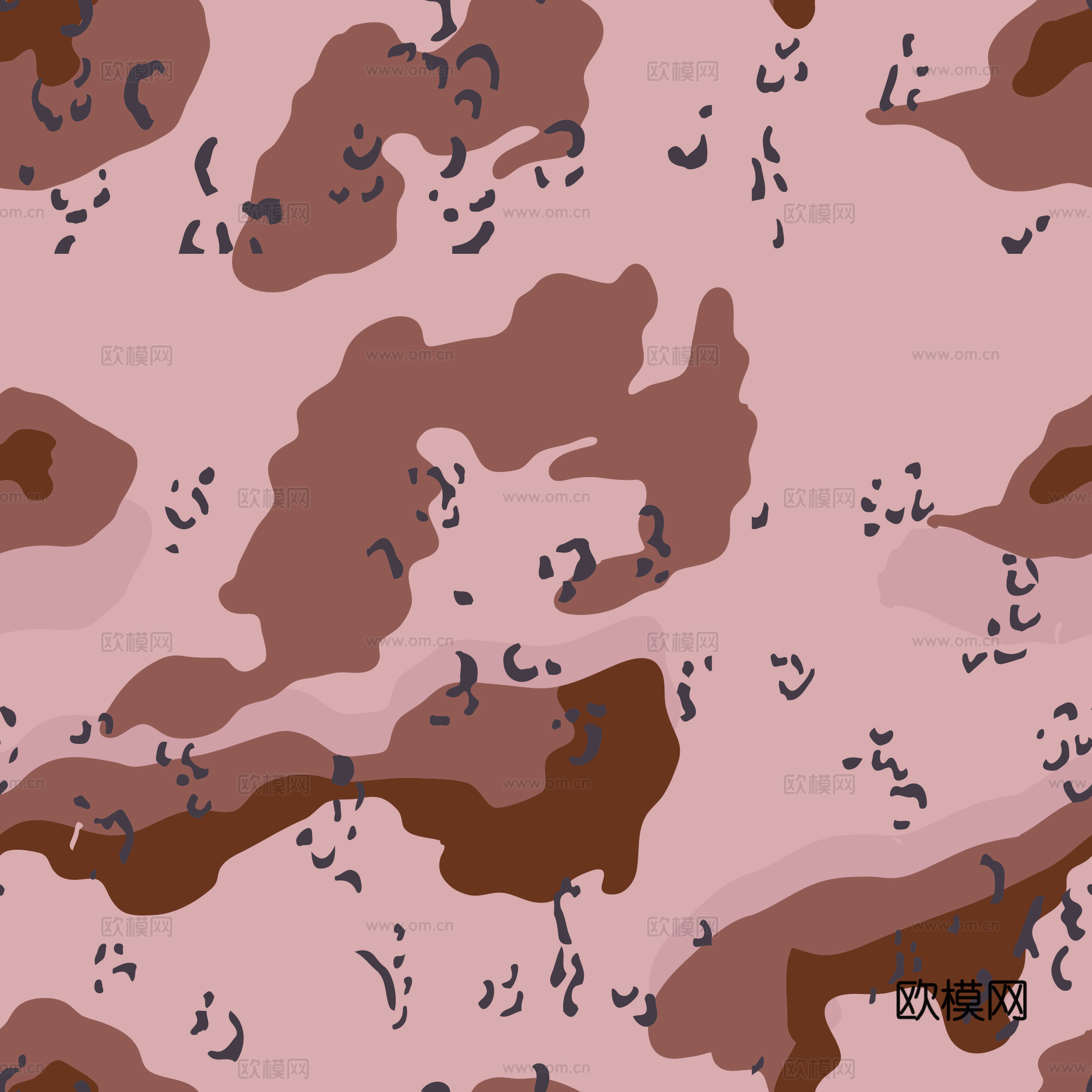 海陆空军绿迷彩服花纹图案48