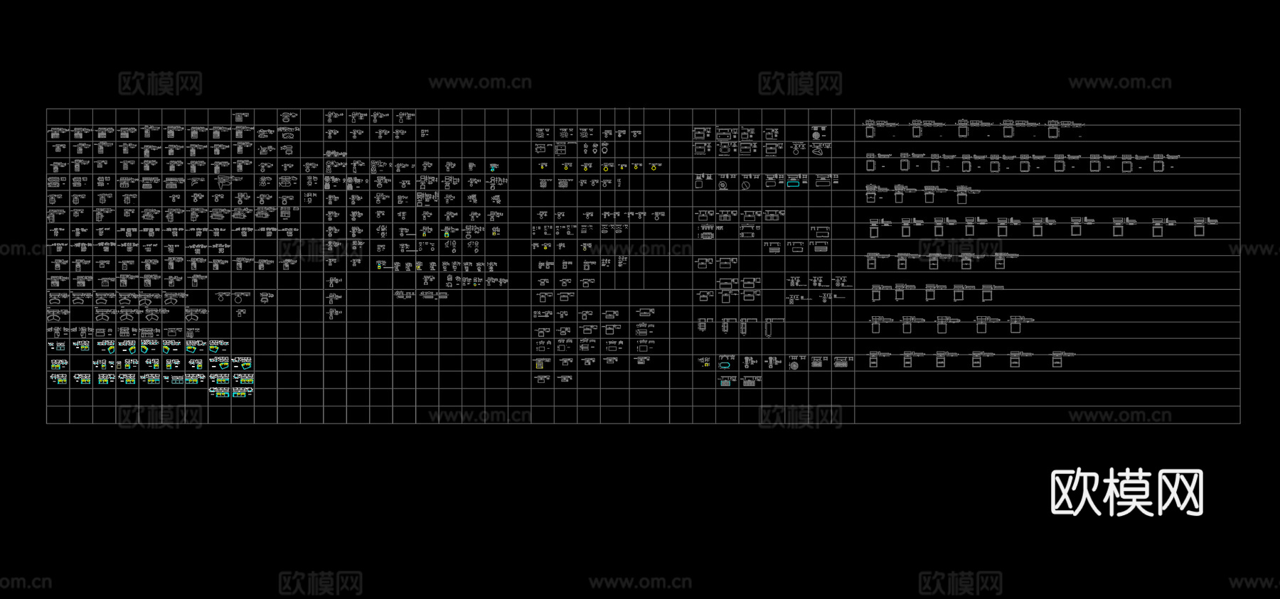 意大利B&amp;B Italia平面cad施工图cad施工图