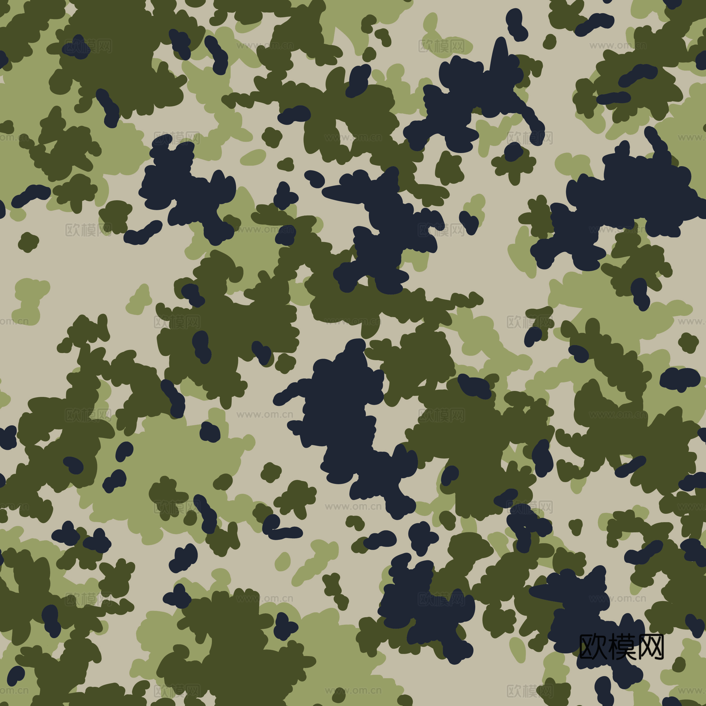 海陆空军绿迷彩服花纹图案93下载